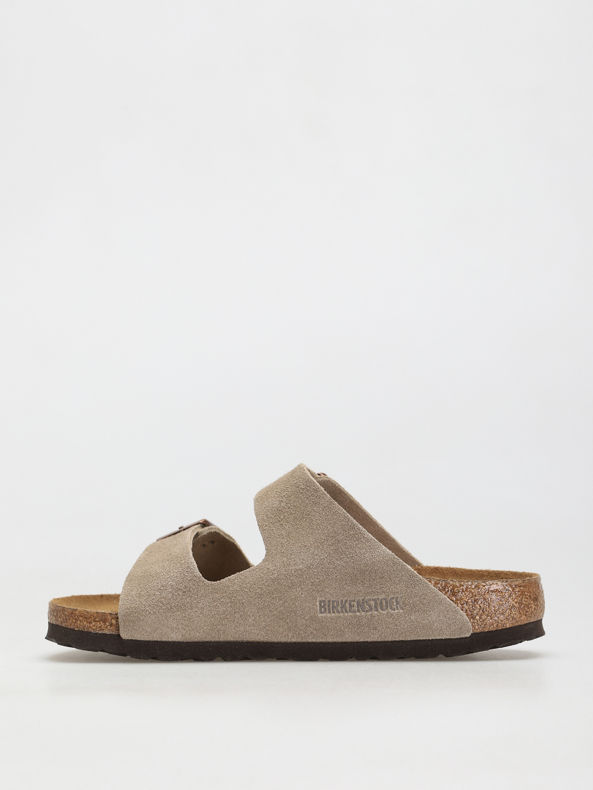 Šľapky Birkenstock Arizona Sfb Narrow Wmn (taupe suede leather)