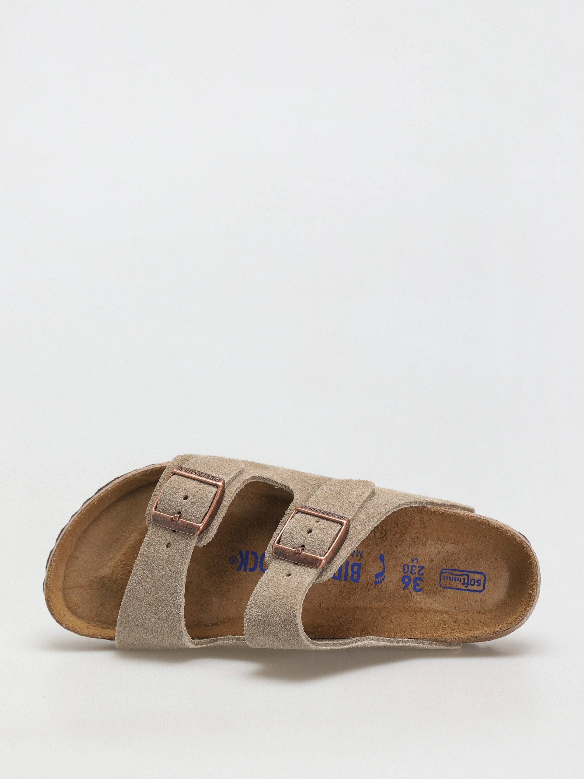 Šľapky Birkenstock Arizona Sfb Narrow Wmn (taupe suede leather)