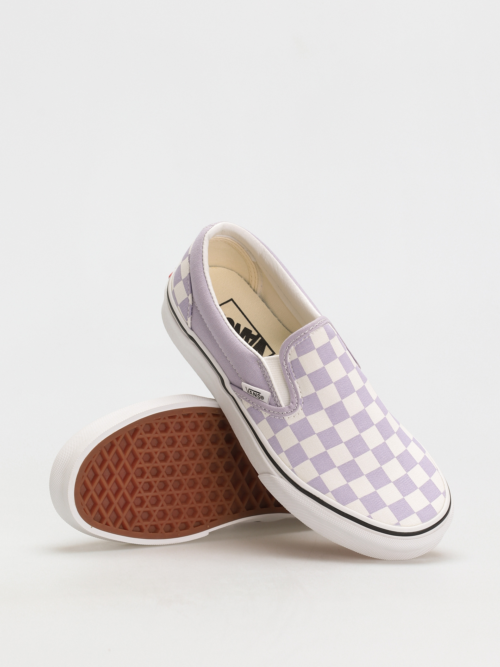 Topánky Vans Classic Slip On (checkerboard/languid lavender/true white)