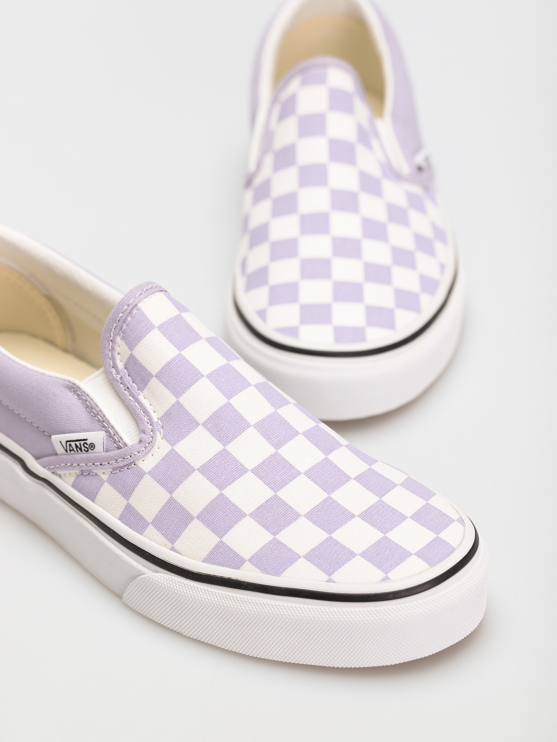 Topánky Vans Classic Slip On (checkerboard/languid lavender/true white)