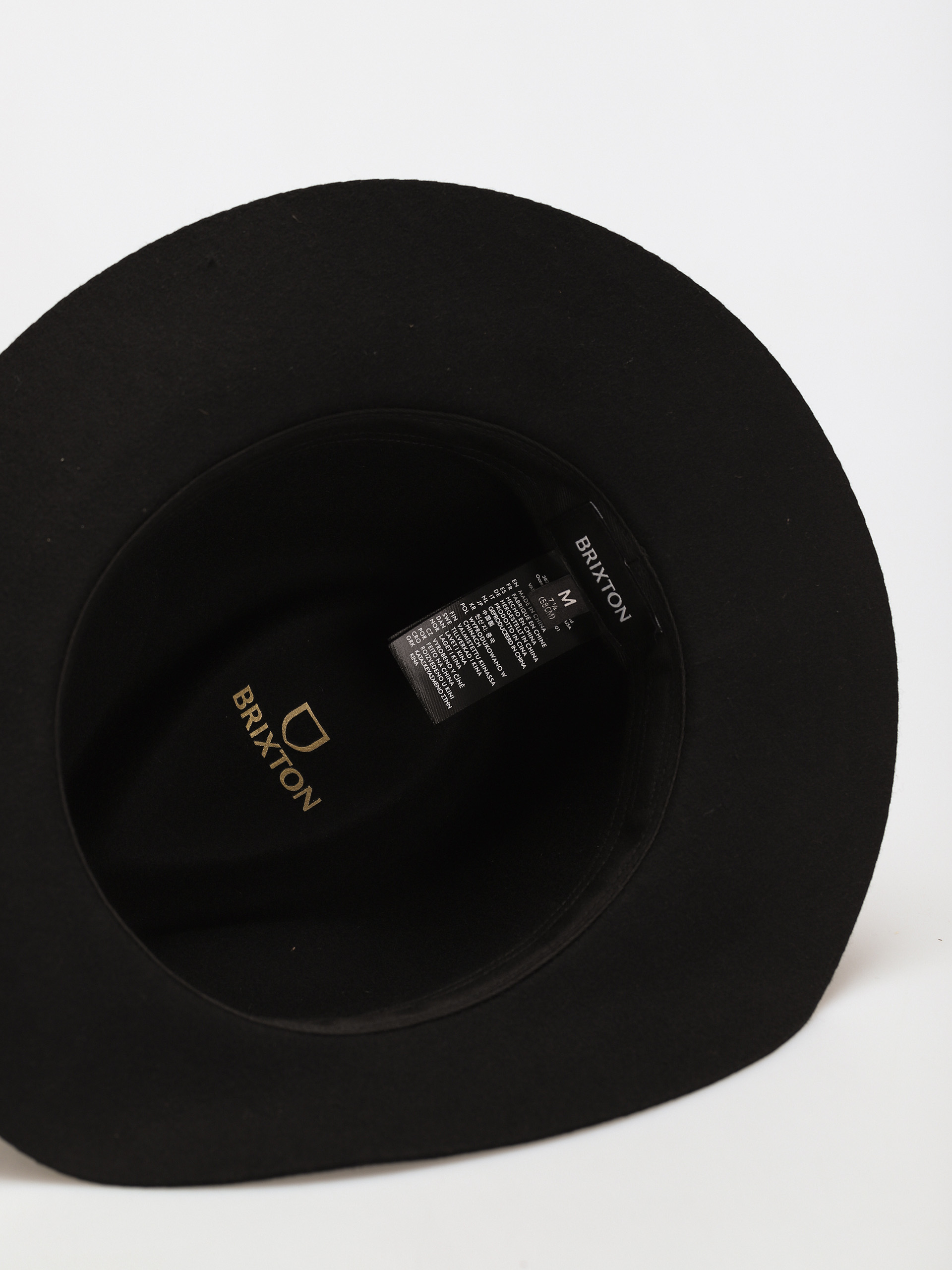 Klobúk Brixton Wesley Packable Fedora (black/black)