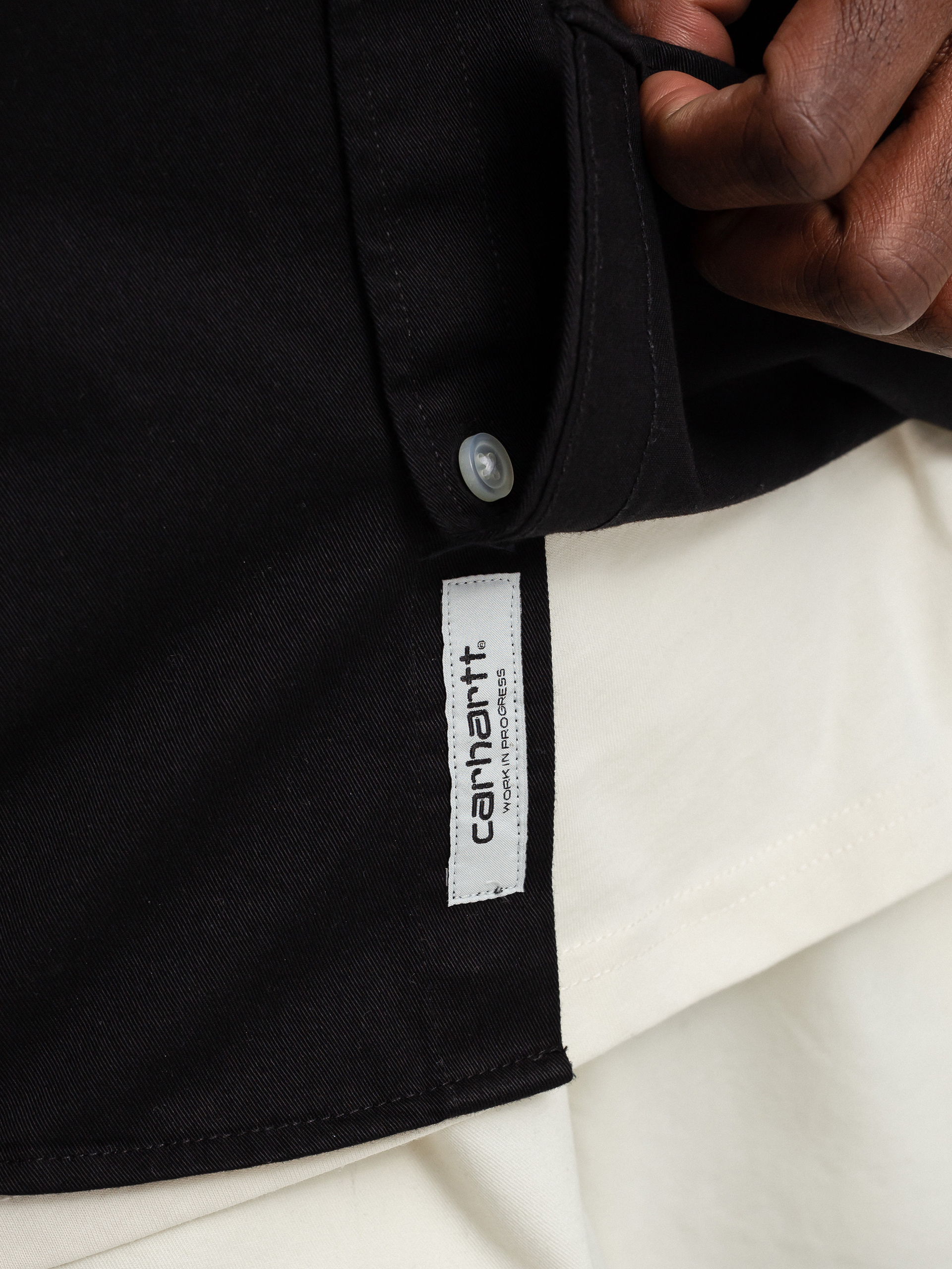 Košeľa Carhartt WIP Madison (black/white)