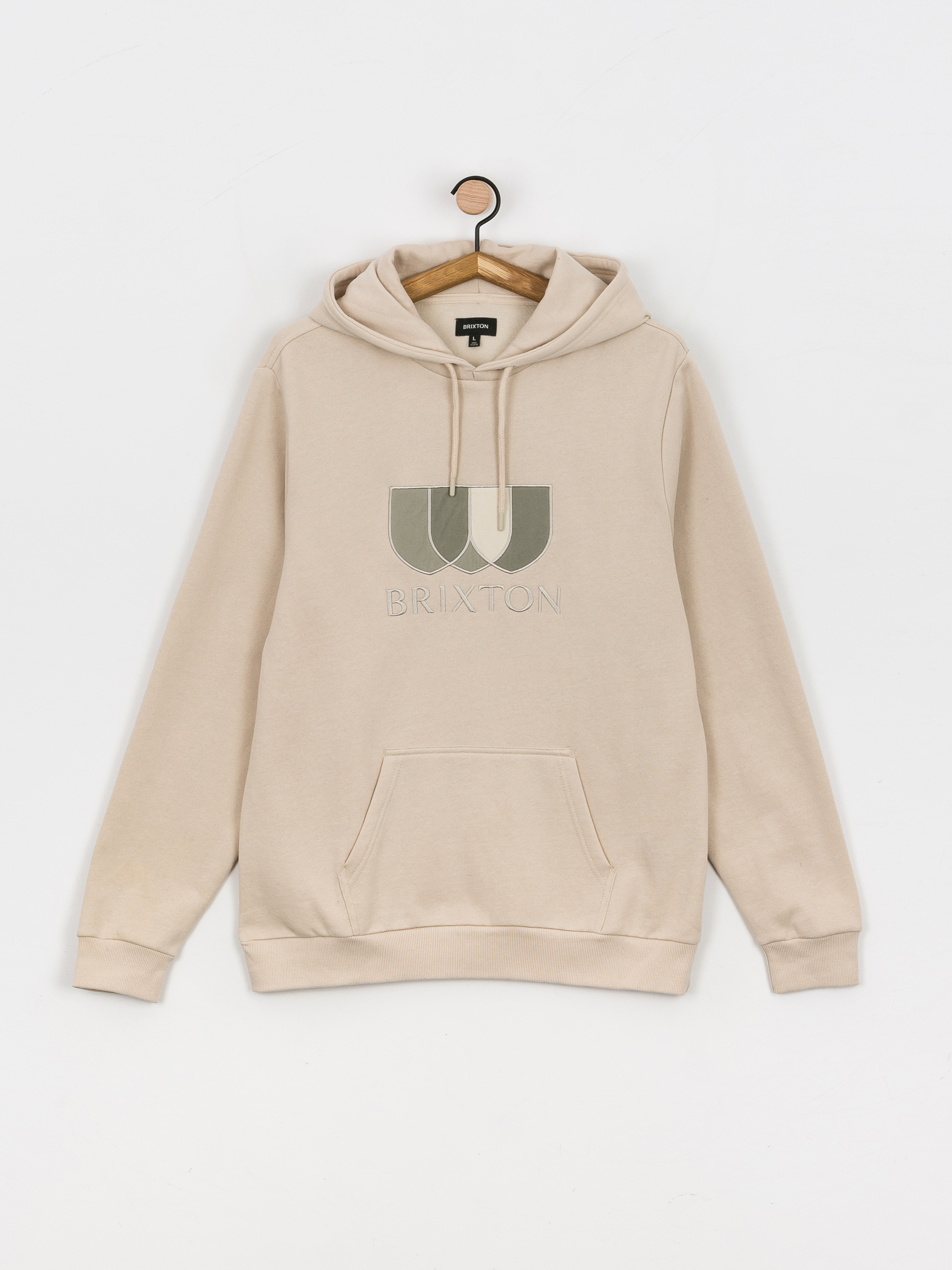 Mikina s kapucňou Brixton Alton II HD (beige)