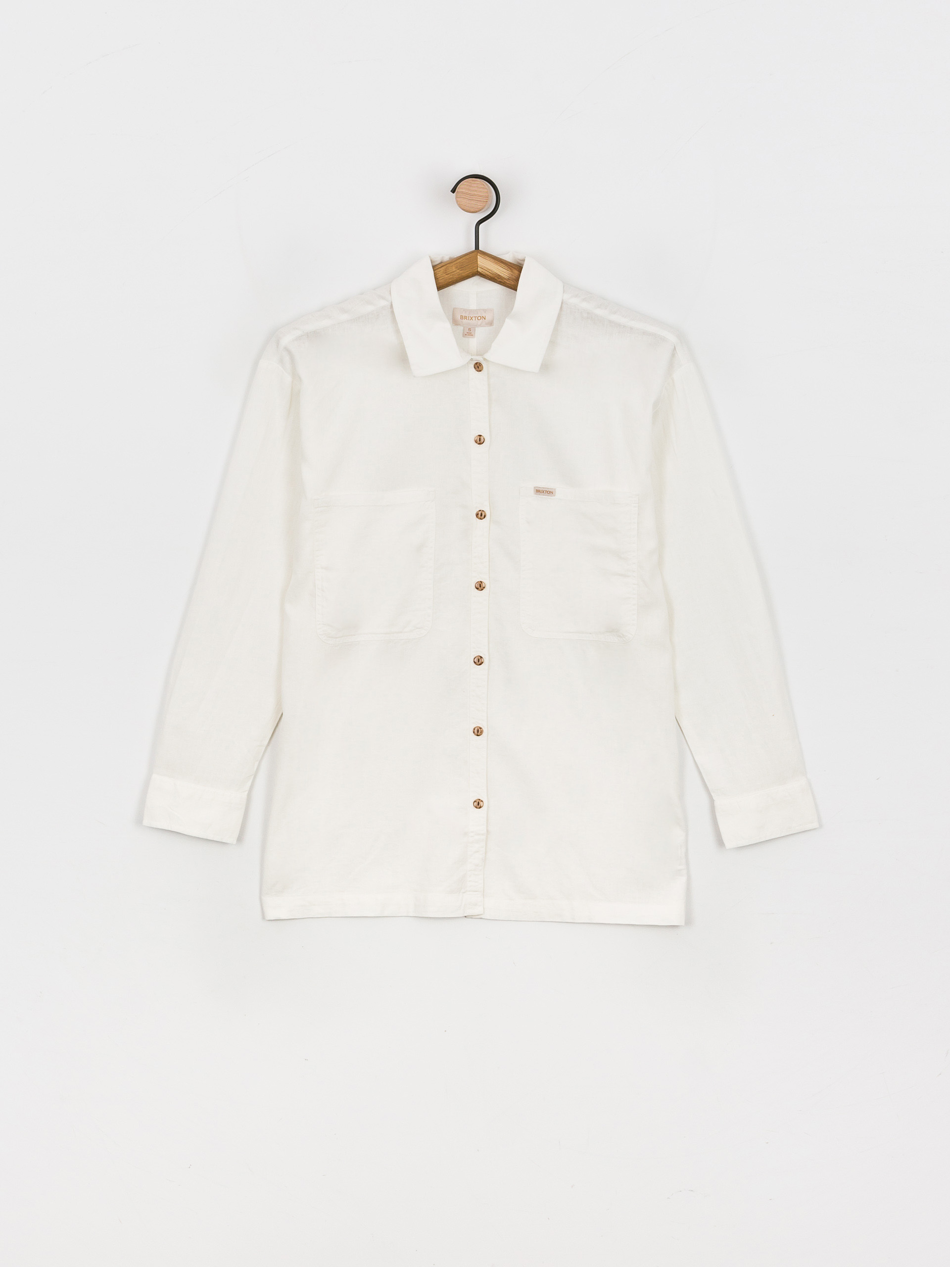 Košeľa Brixton Bowery Overshirt Wmn (white)