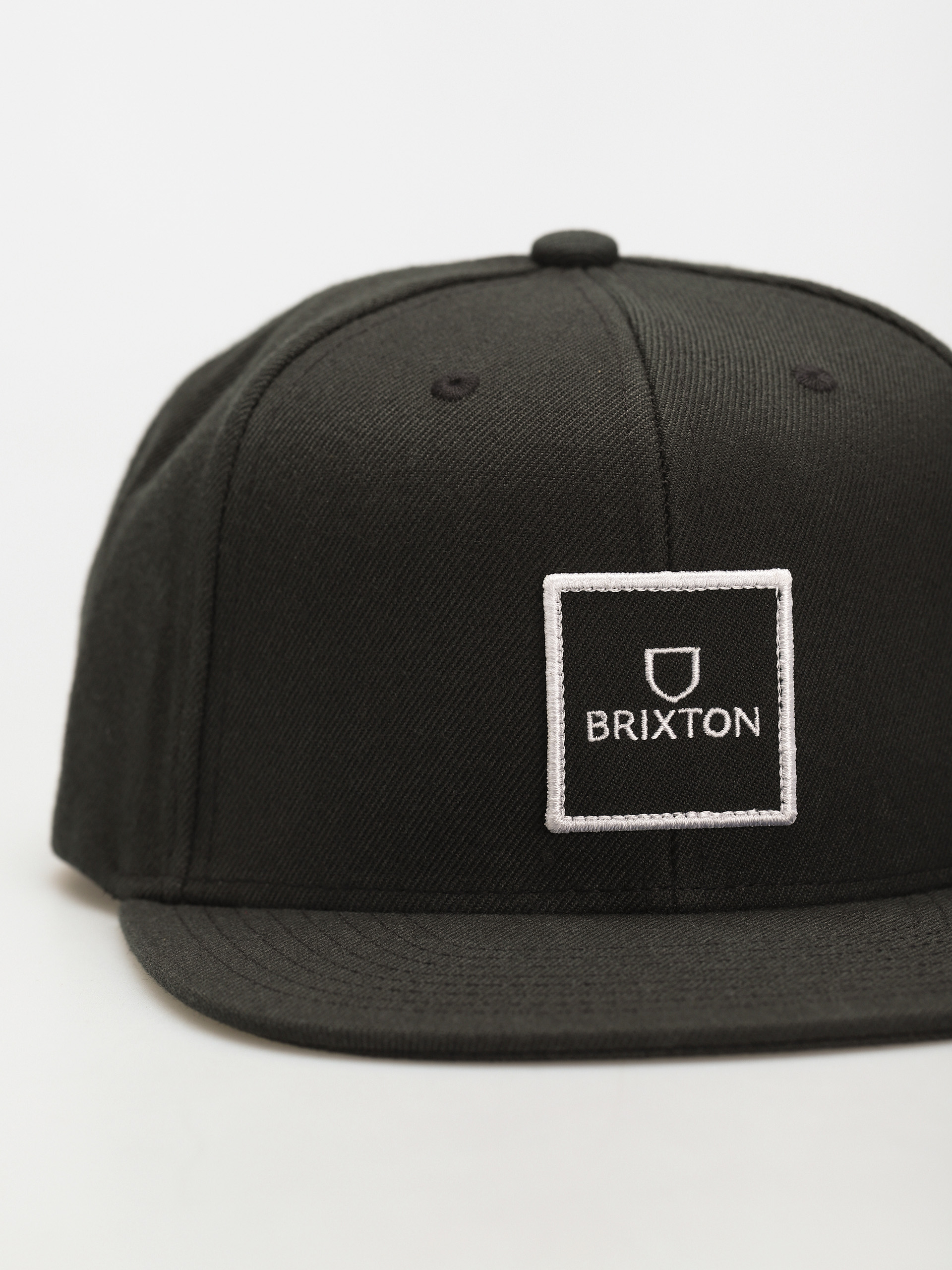 Šiltovka Brixton Alpha Square Mp Snapback (black/black)
