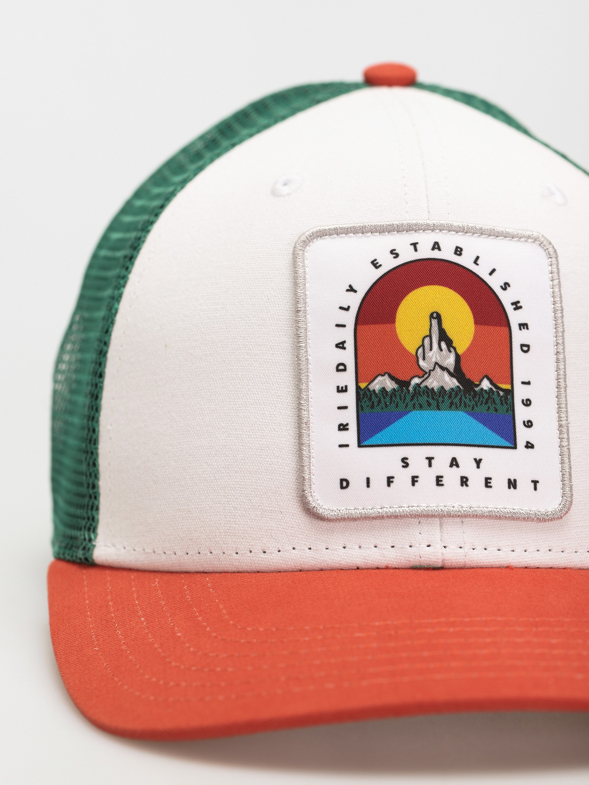 Šiltovka Iriedaily Stonefinger (orange green)