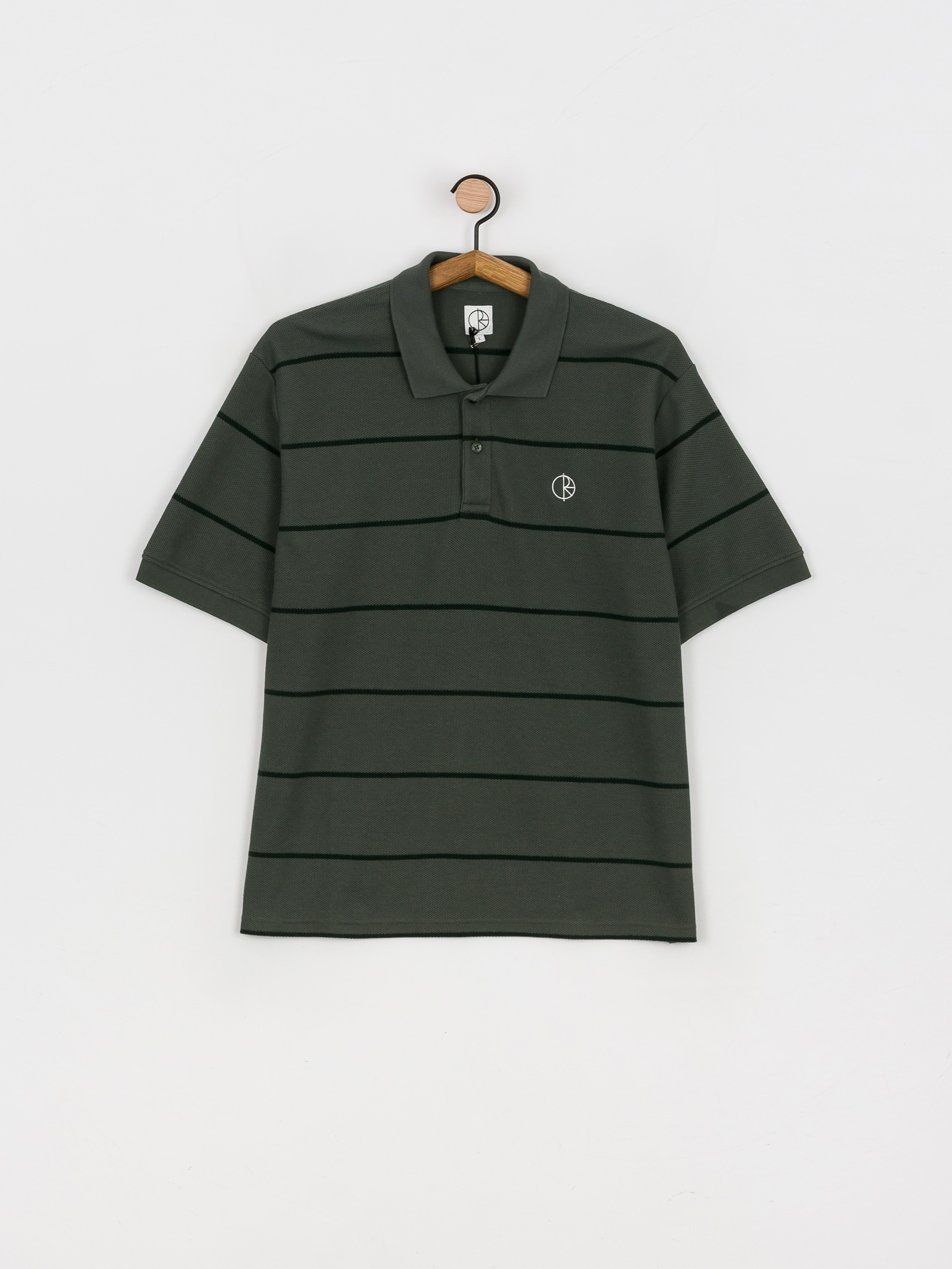 Polo tričko Polar Skate Stripe (blueish grey)