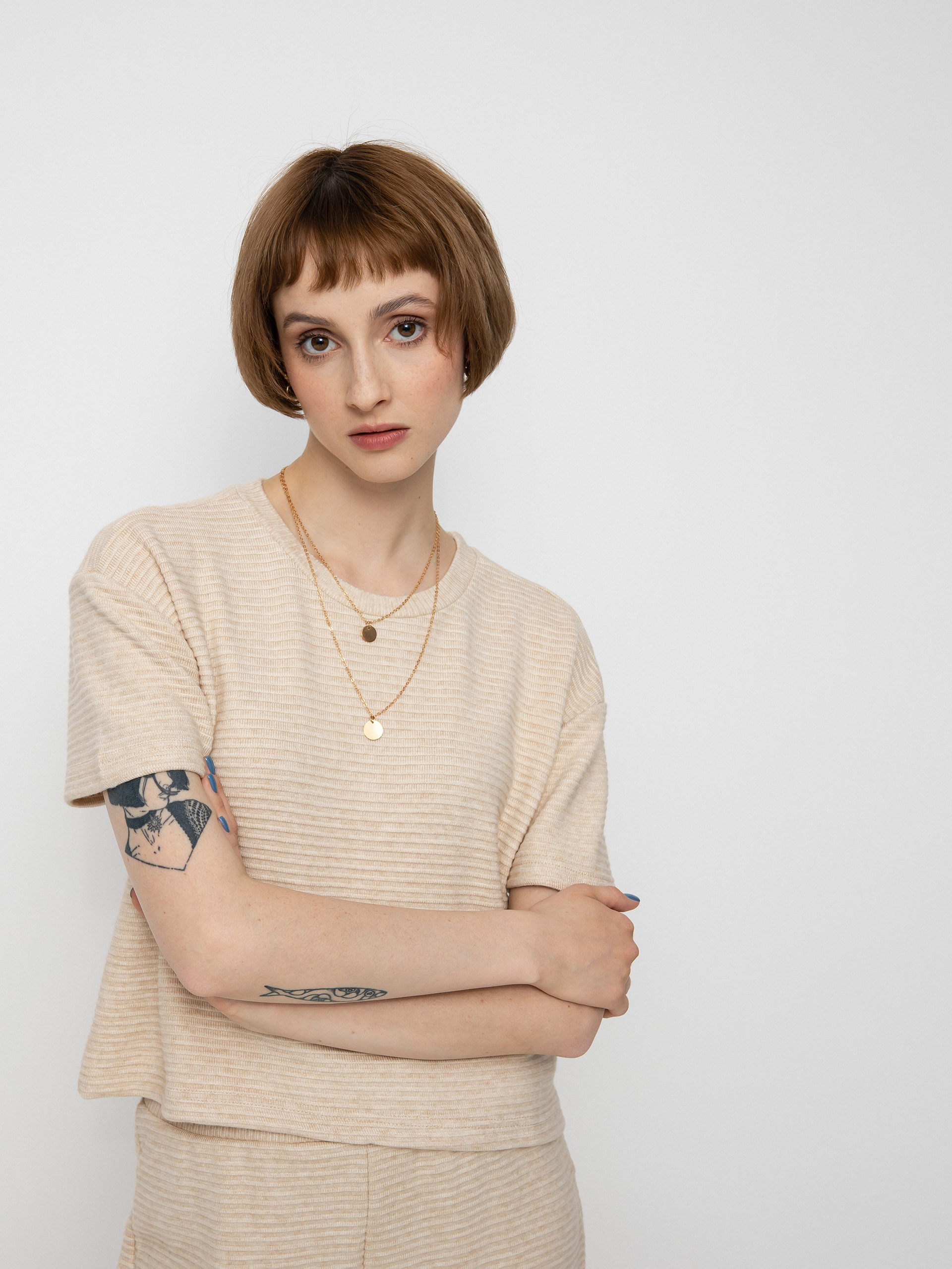 Tričko Brixton Bandera Boxy Top Wmn (heather soft pink)