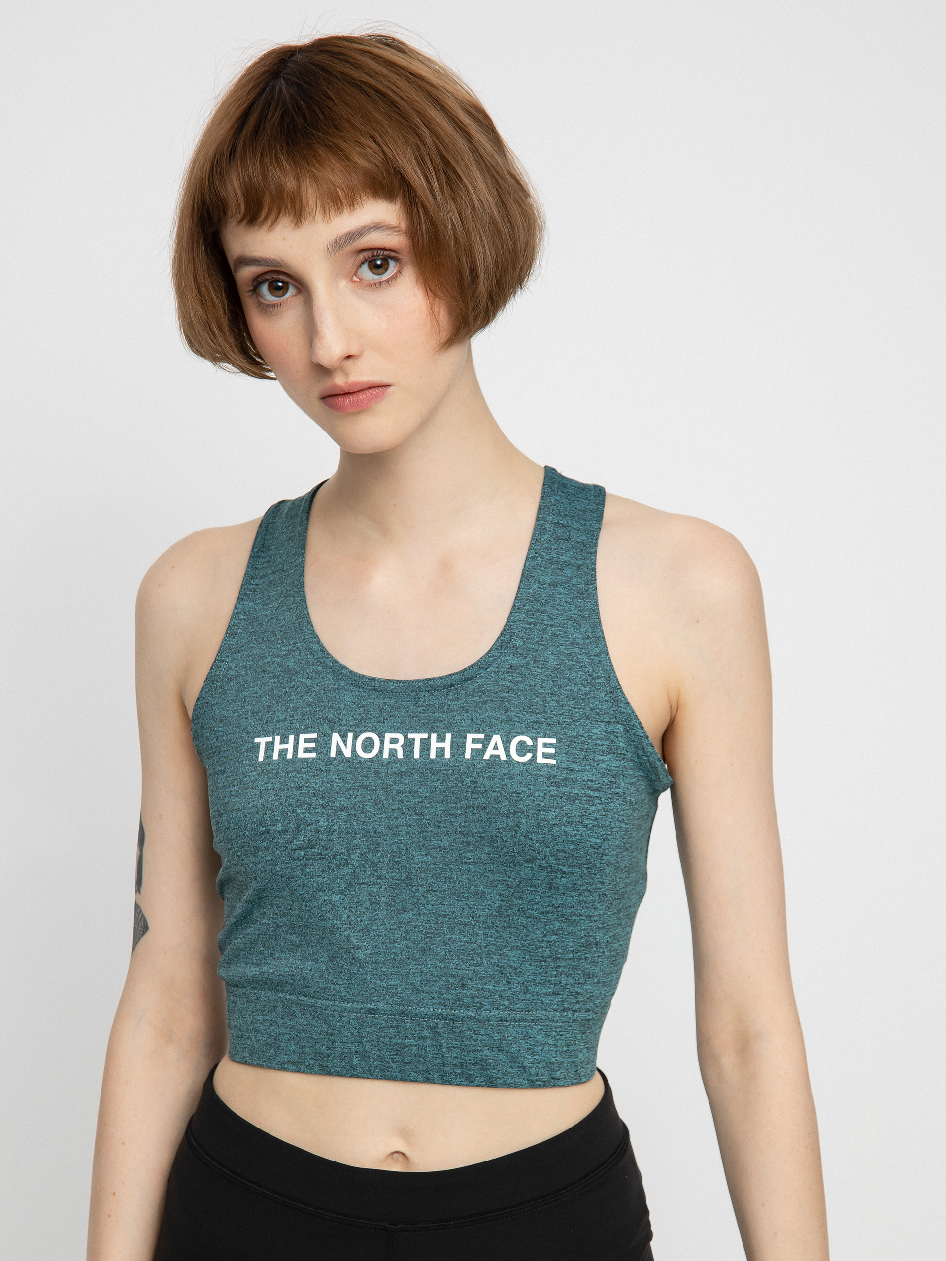 Tričko The North Face Ma Tanklette Wmn (goblnblublkheather/tnfblk)