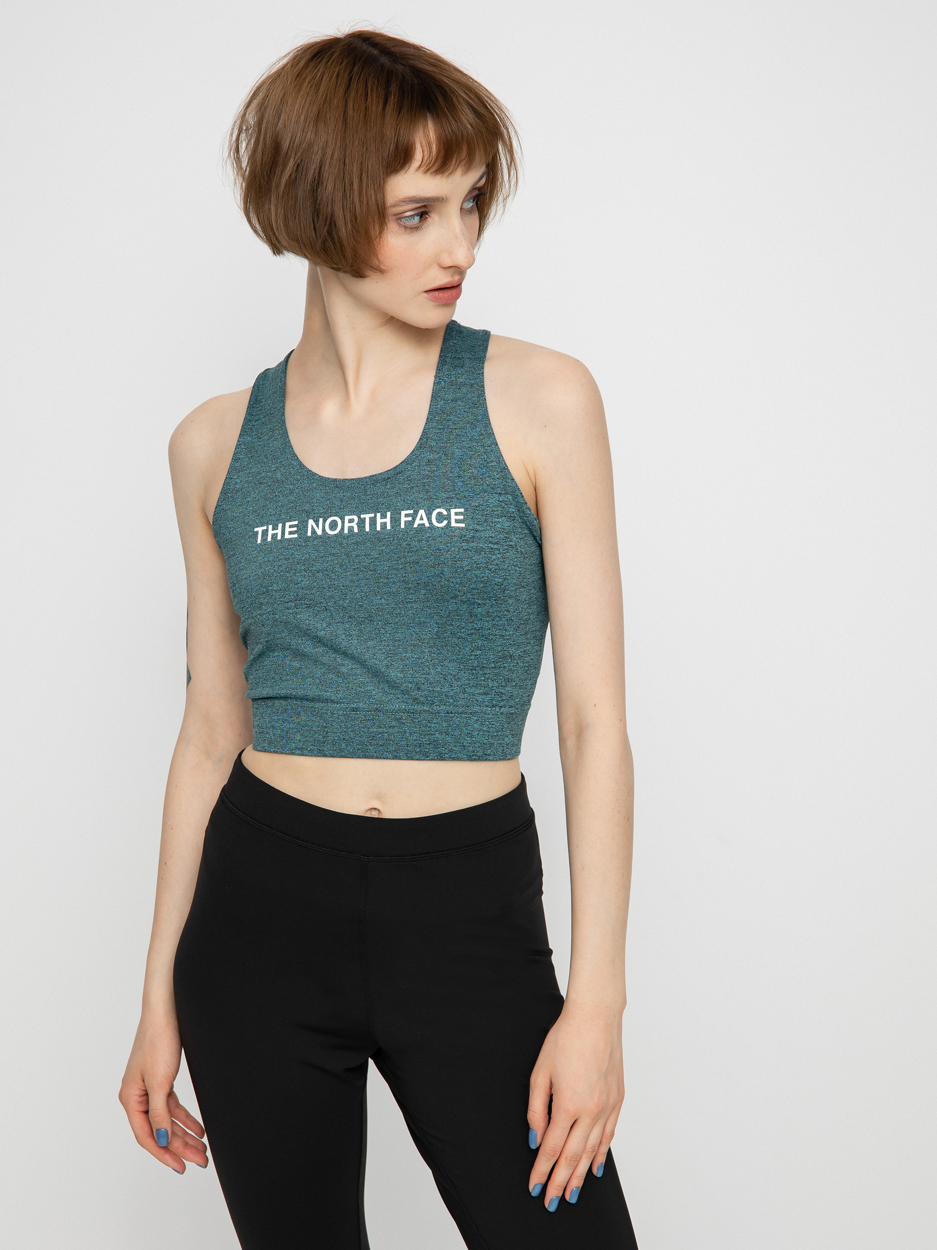 Tričko The North Face Ma Tanklette Wmn (goblnblublkheather/tnfblk)