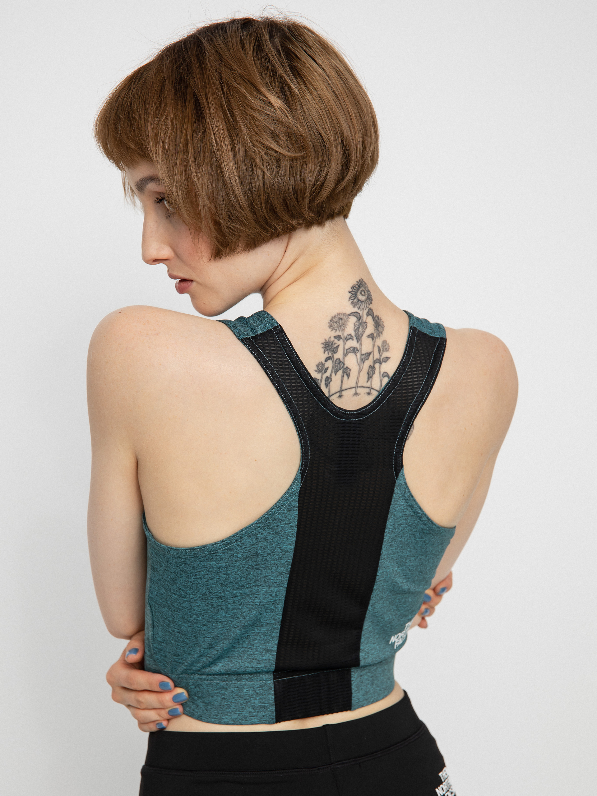 Tričko The North Face Ma Tanklette Wmn (goblnblublkheather/tnfblk)