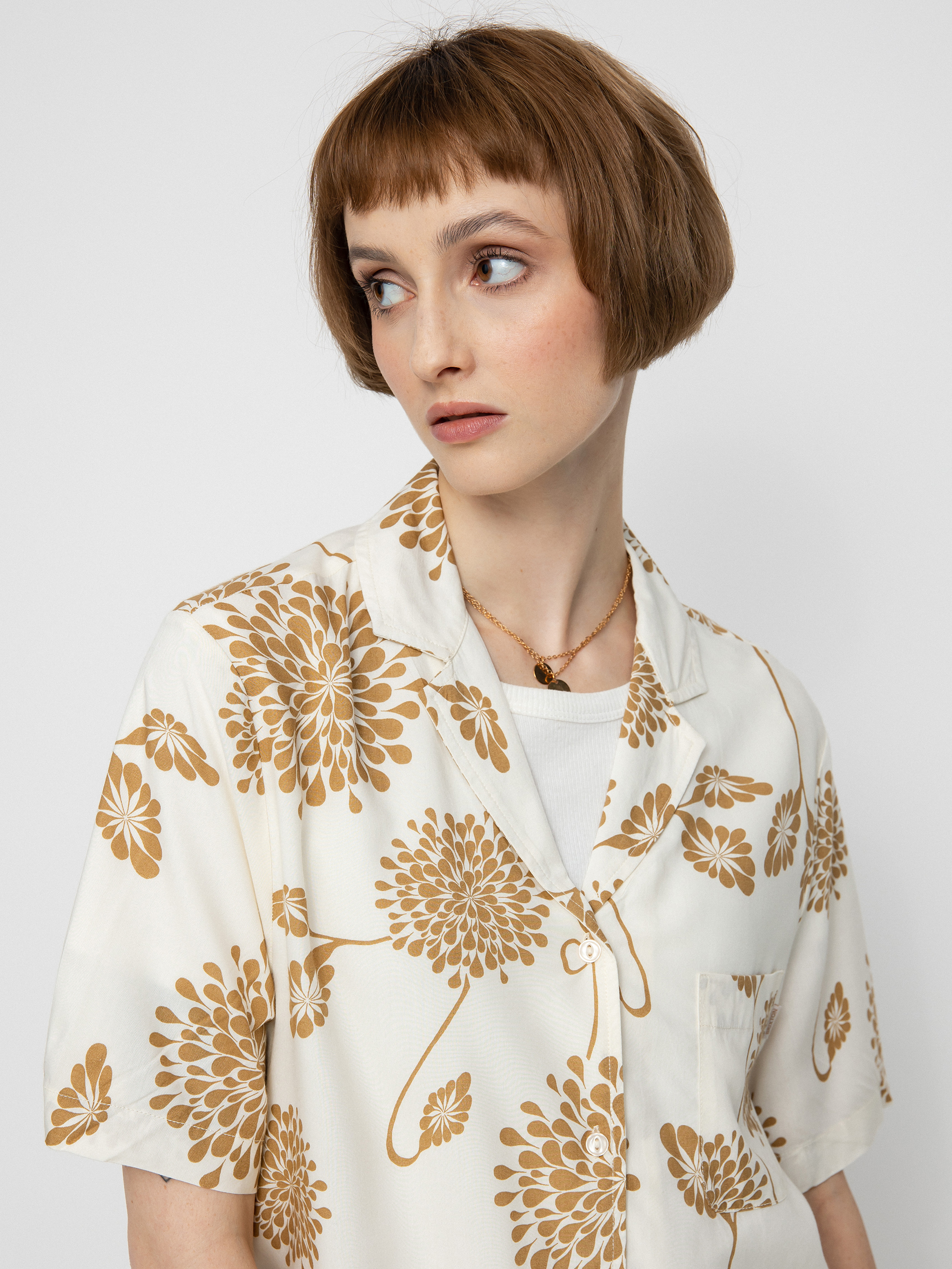 Košeľa Brixton Bunker Garden Floral Bf Wmn (dove)