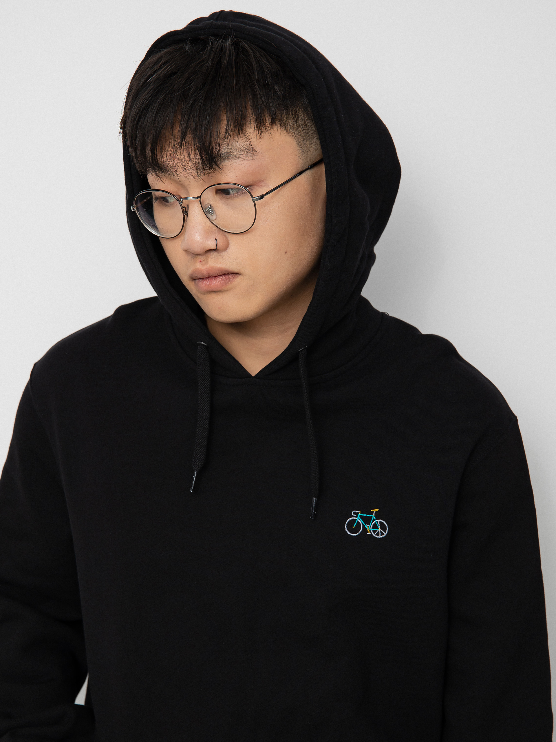 Mikina s kapucňou Iriedaily Peaceride HD (black)