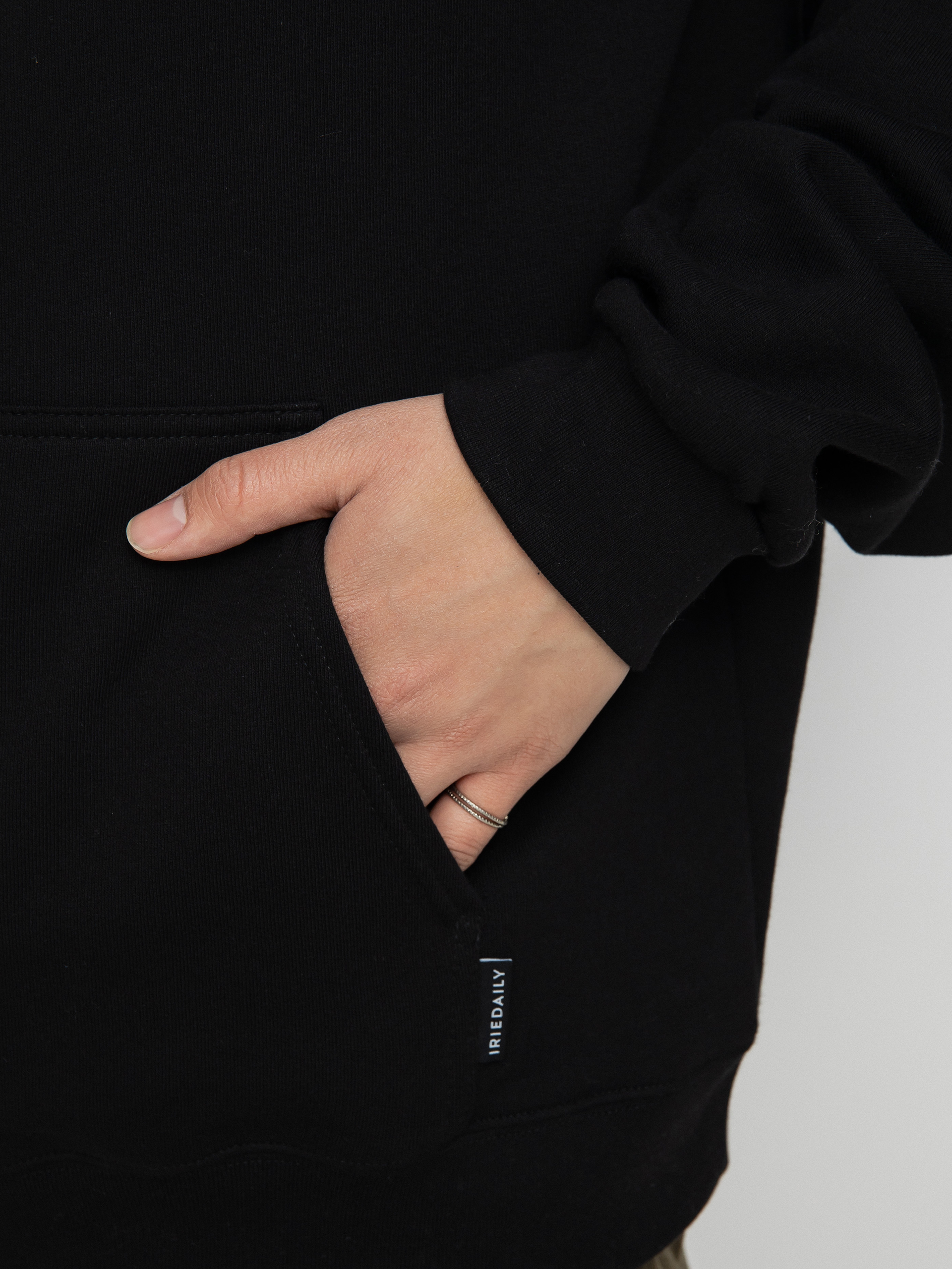 Mikina s kapucňou Iriedaily Peaceride HD (black)