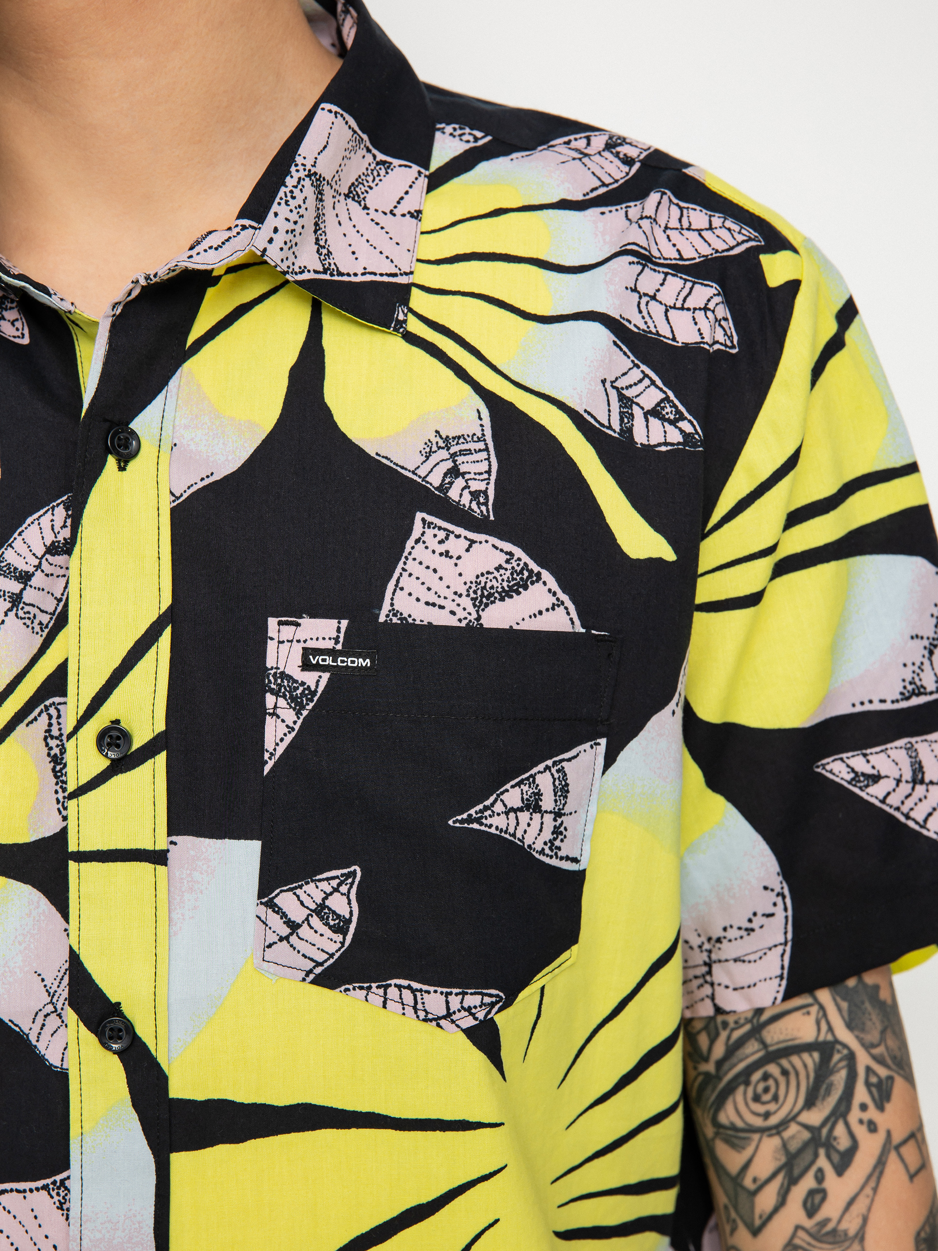 Košeľa Volcom Bloomin (black)