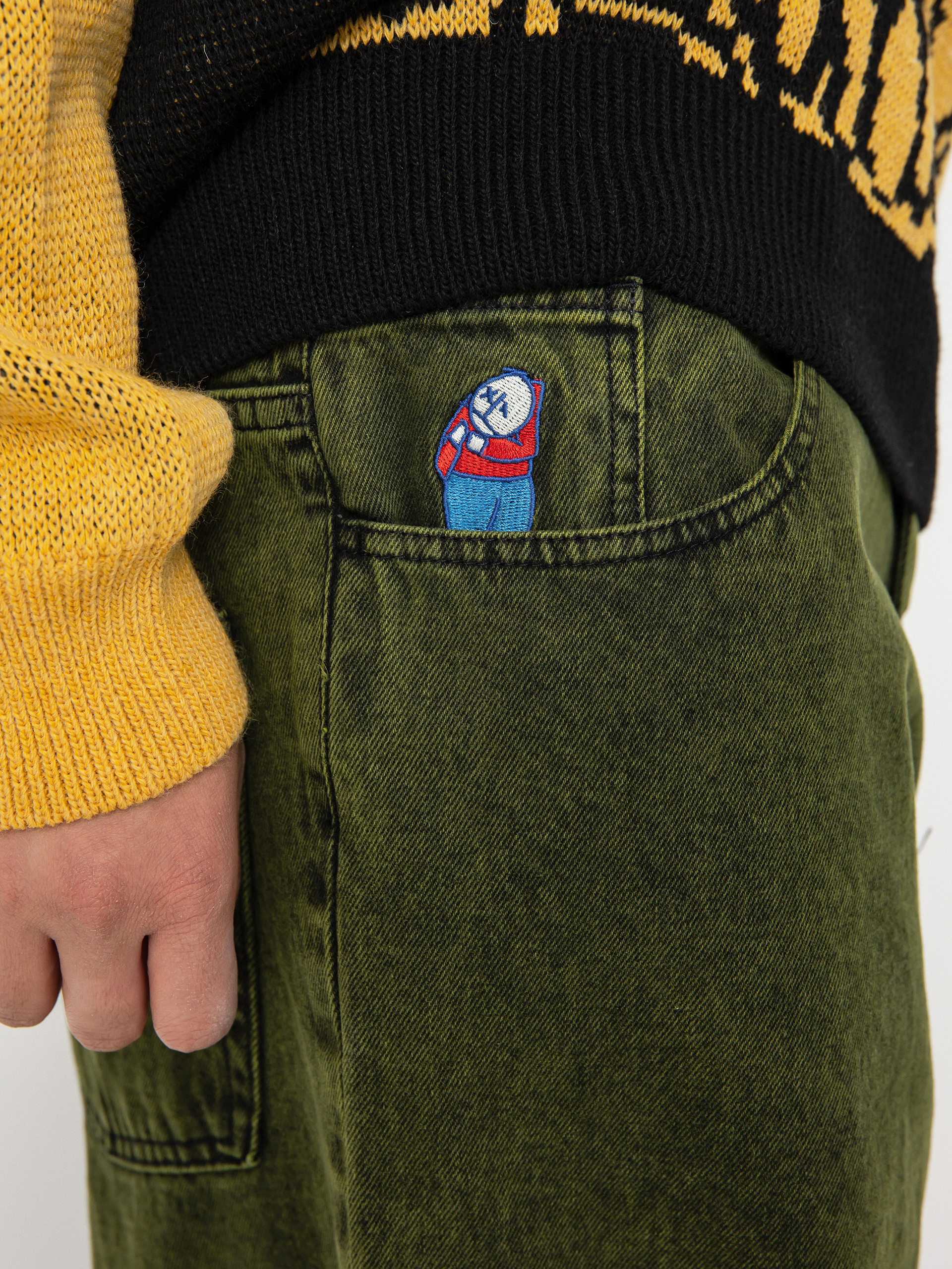 Nohavice Polar Skate Big Boy (greenblack)