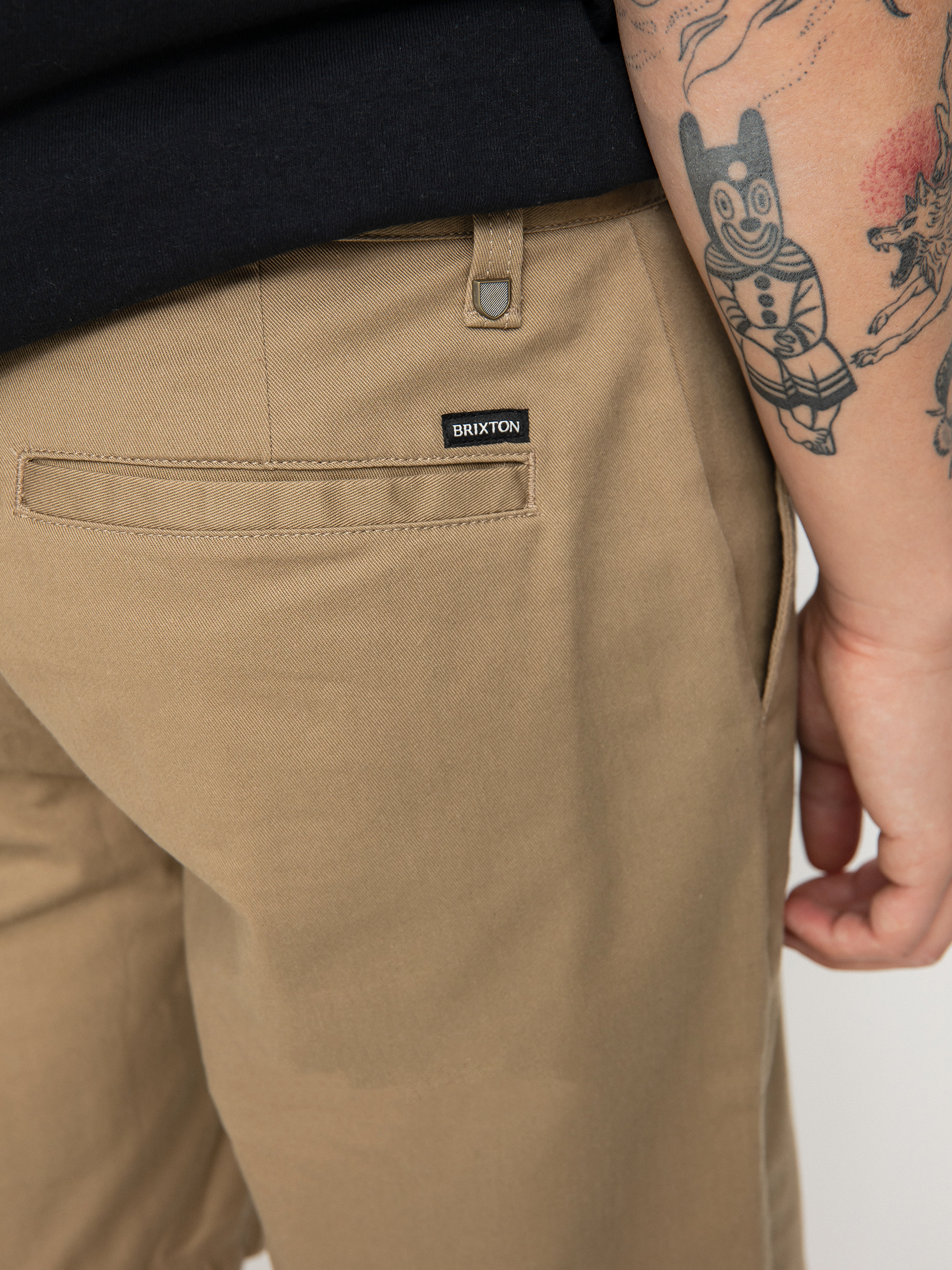 Kraťasy Brixton Choice Chino (khaki)