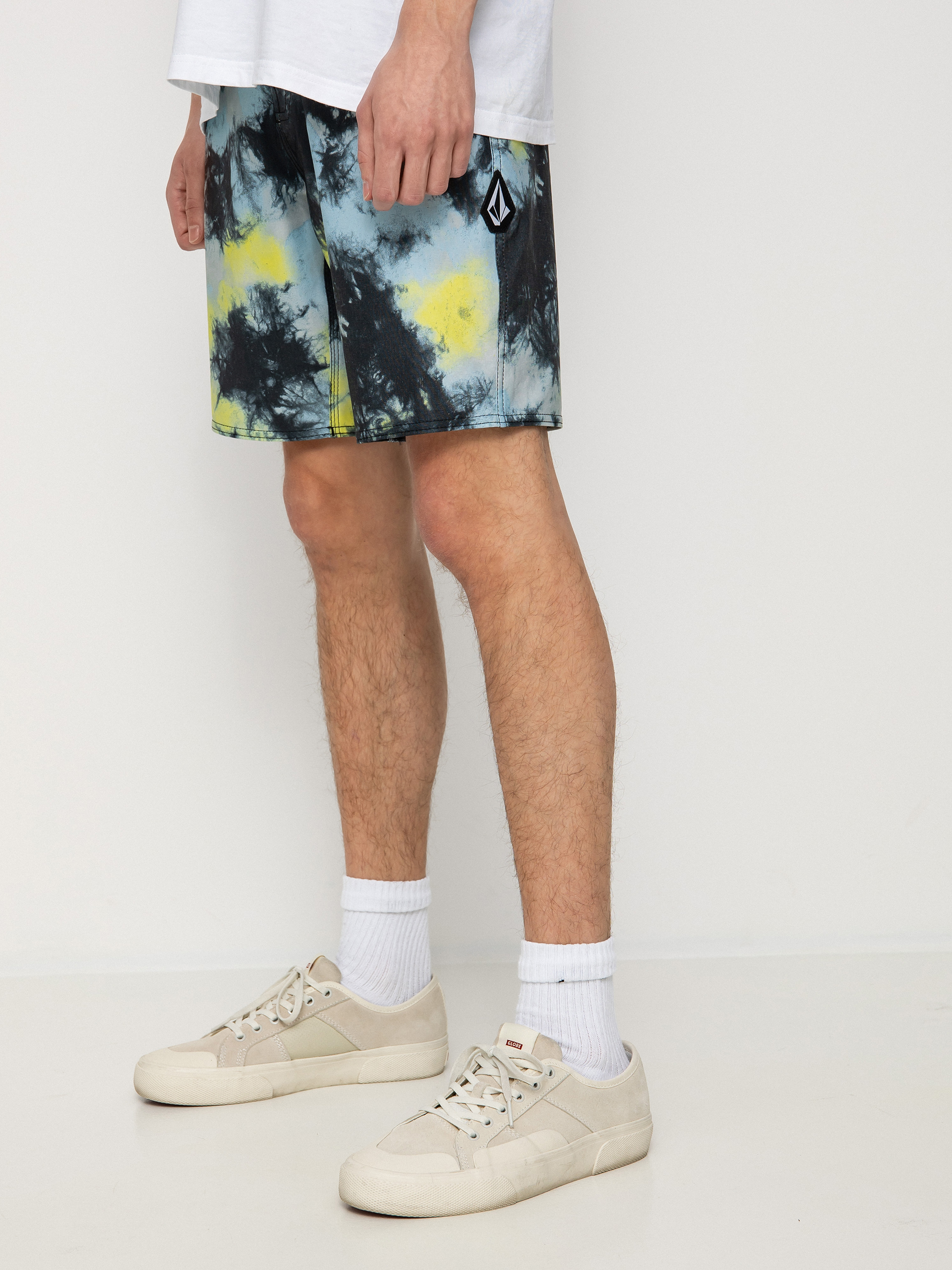 Plážové kraťasy Volcom Saturate Stoney 19 (lime tie dye)