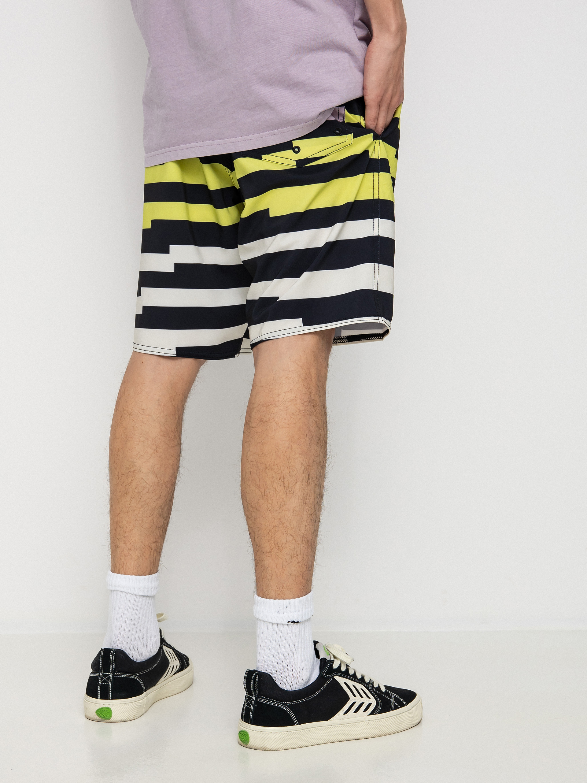 Plážové kraťasy Volcom Juxt Quarta Mod 20 (black)