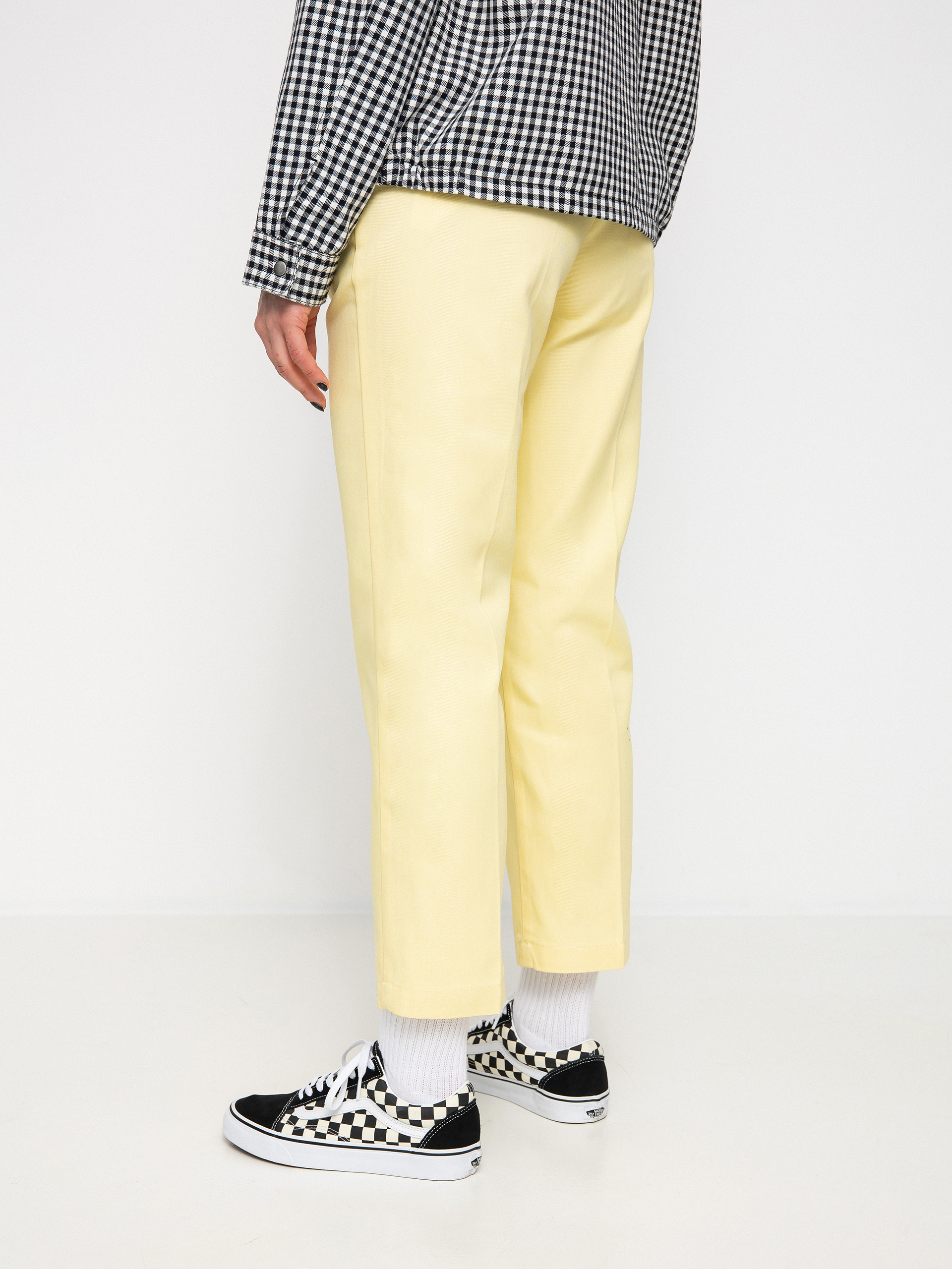 Nohavice Dickies 874 Cropped Wmn (pale banana)
