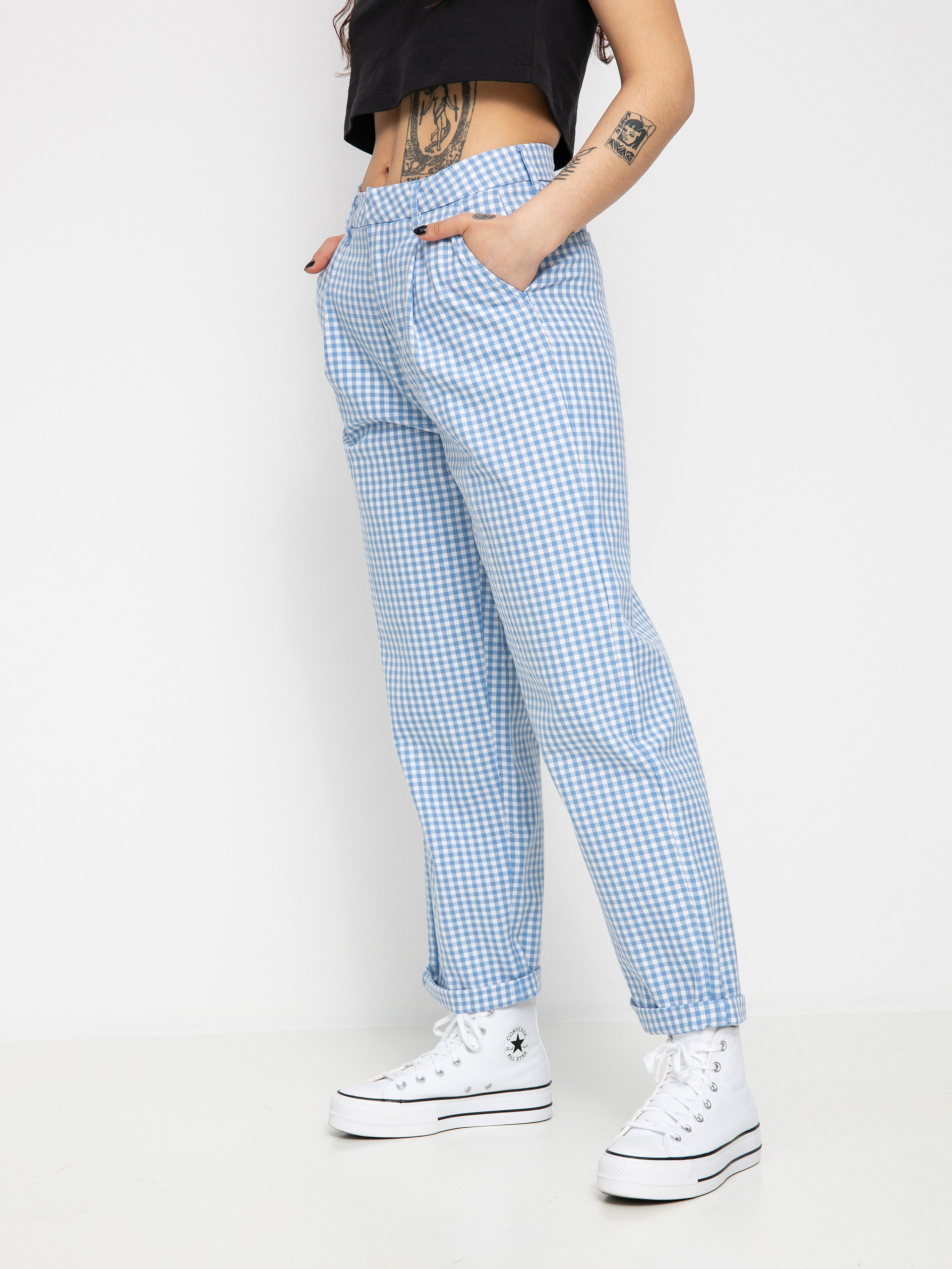 Nohavice Brixton Victory Trouser Wmn (casa blanca blue)