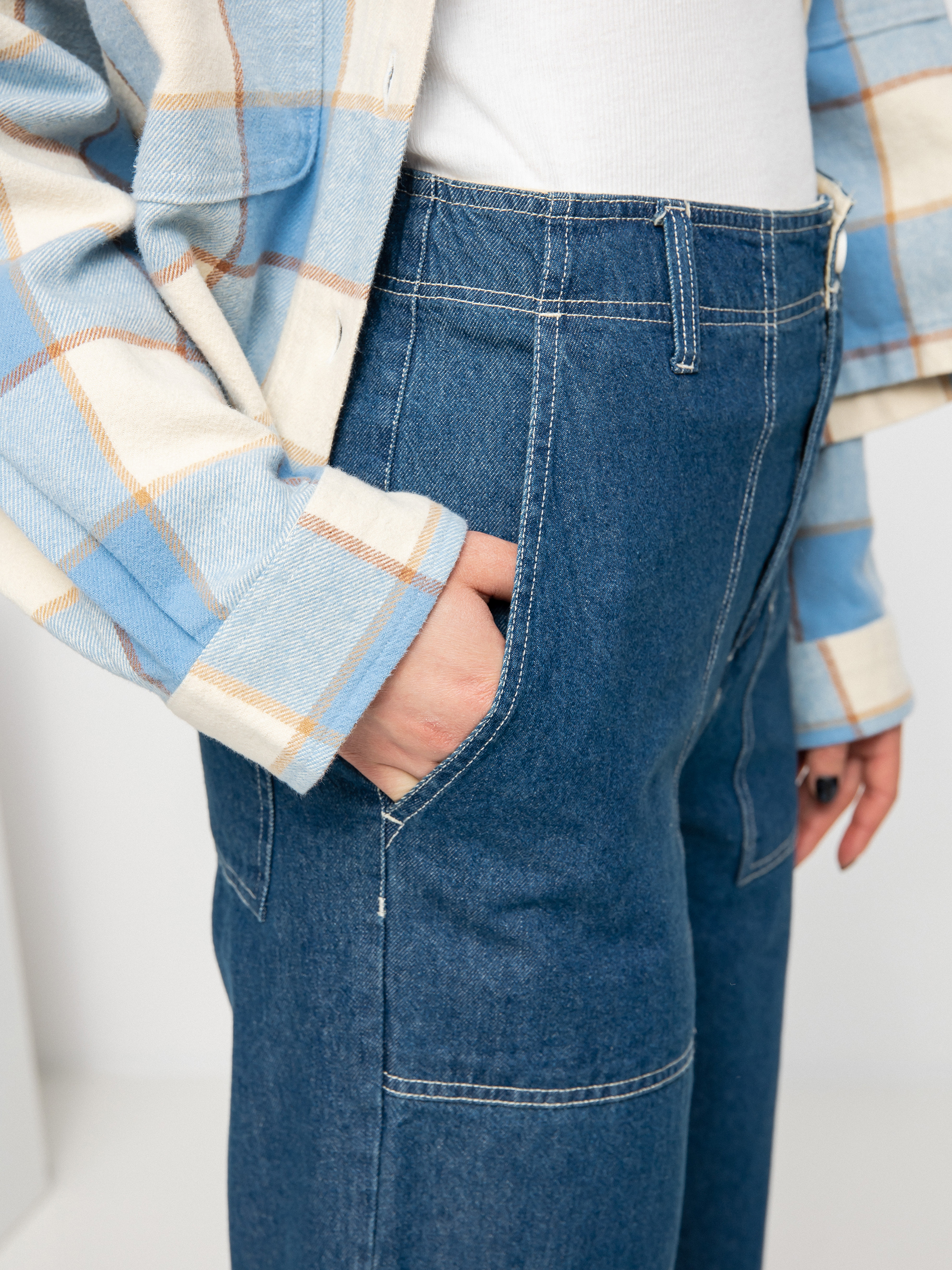 Nohavice Brixton Vancouver Wmn (indigo rinse)