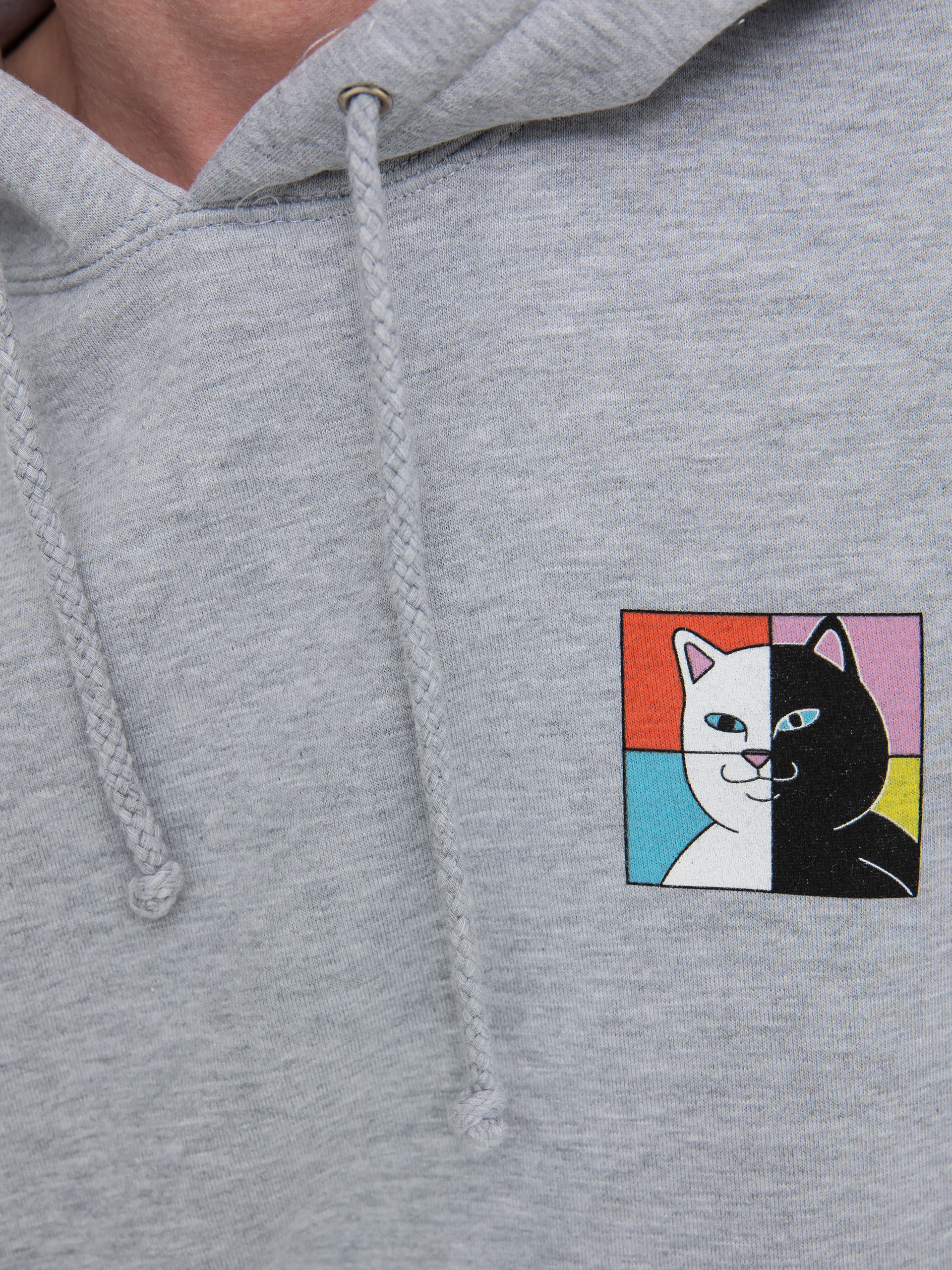 Mikina s kapucňou RipNDip Rubix HD (ash heather)