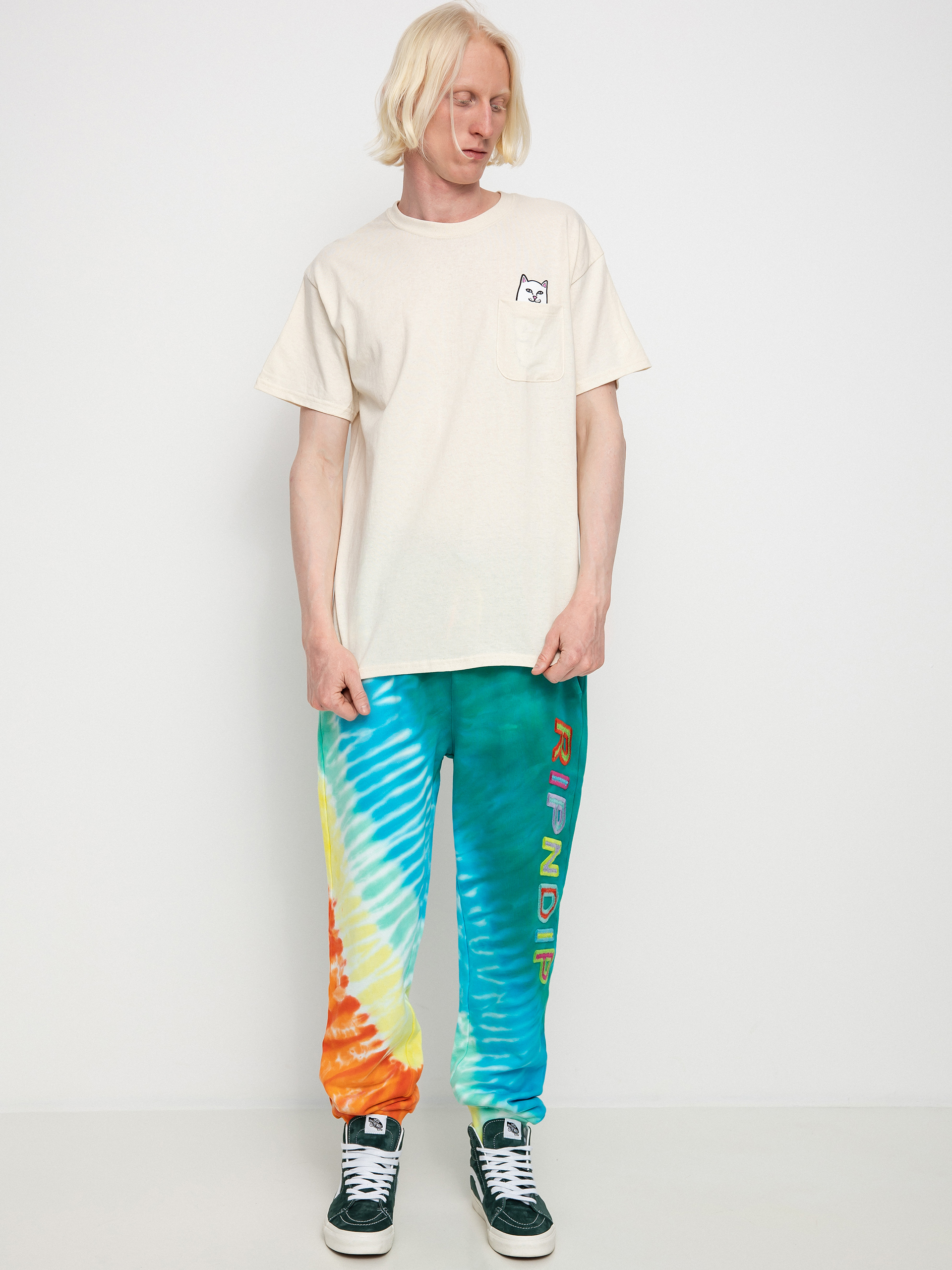 Tričko RipNDip Lord Nermal Pocket (natural)