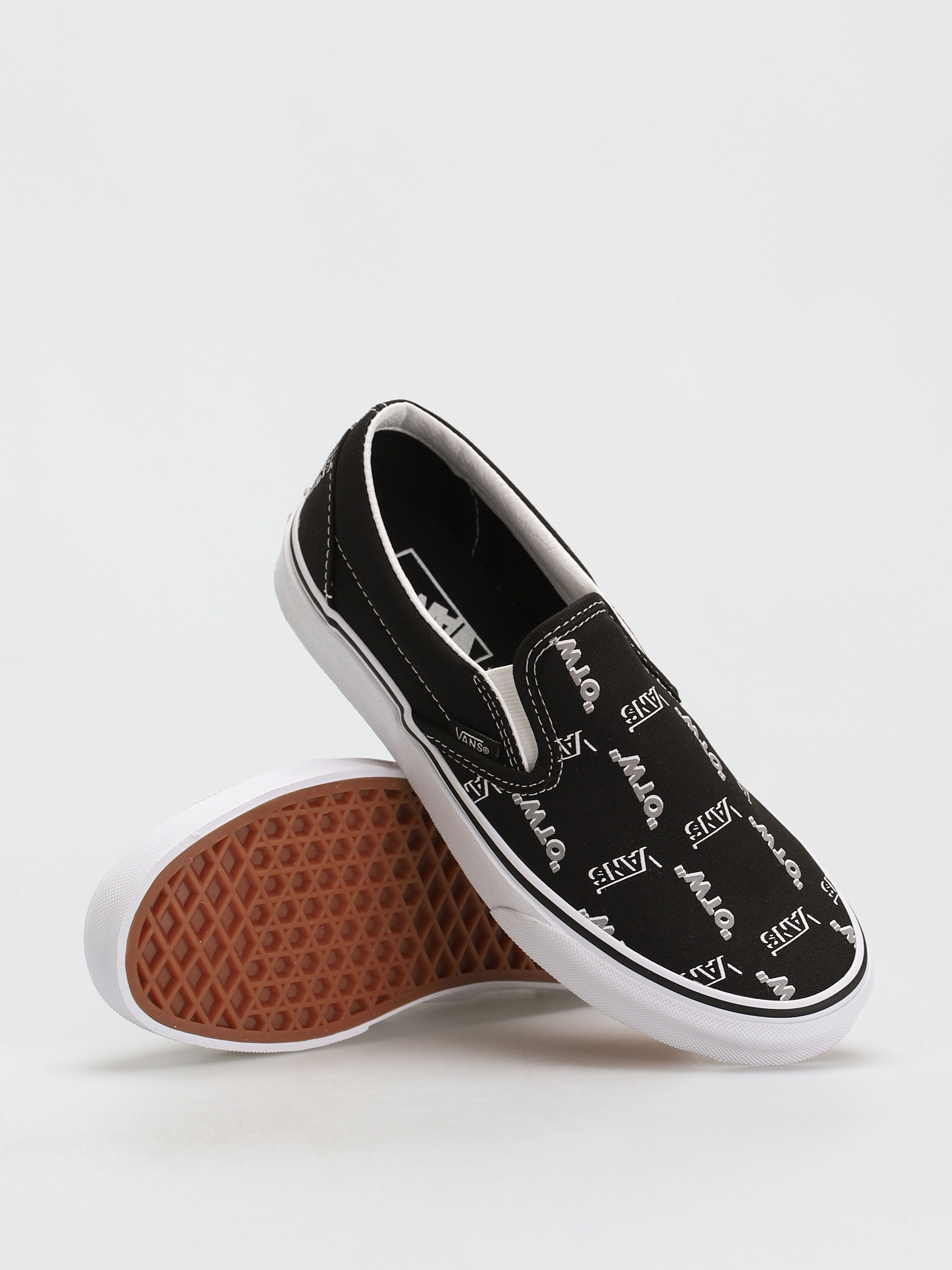 Topánky Vans Classic Slip On (shadow vans/black/true white)