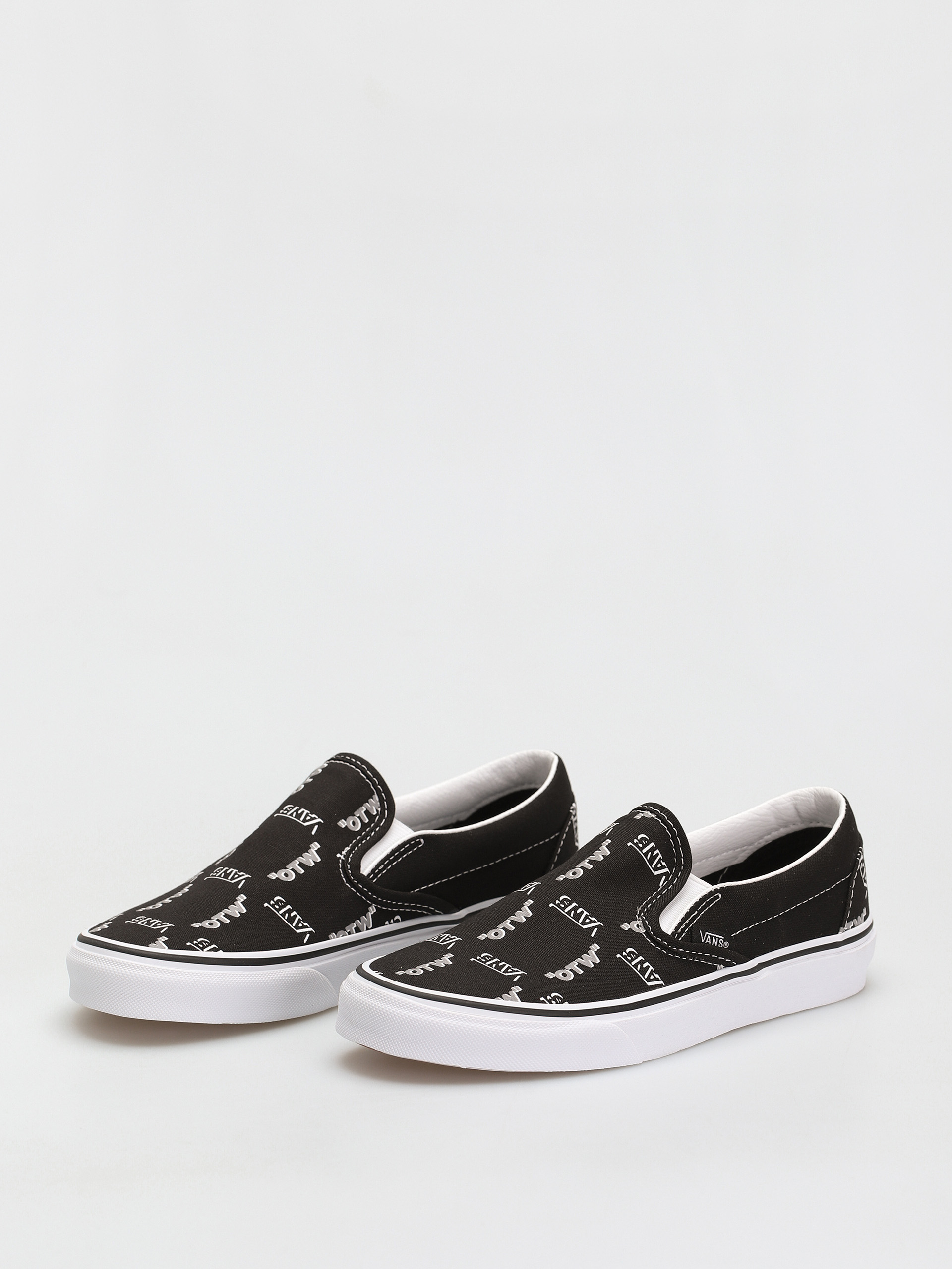 Topánky Vans Classic Slip On (shadow vans/black/true white)