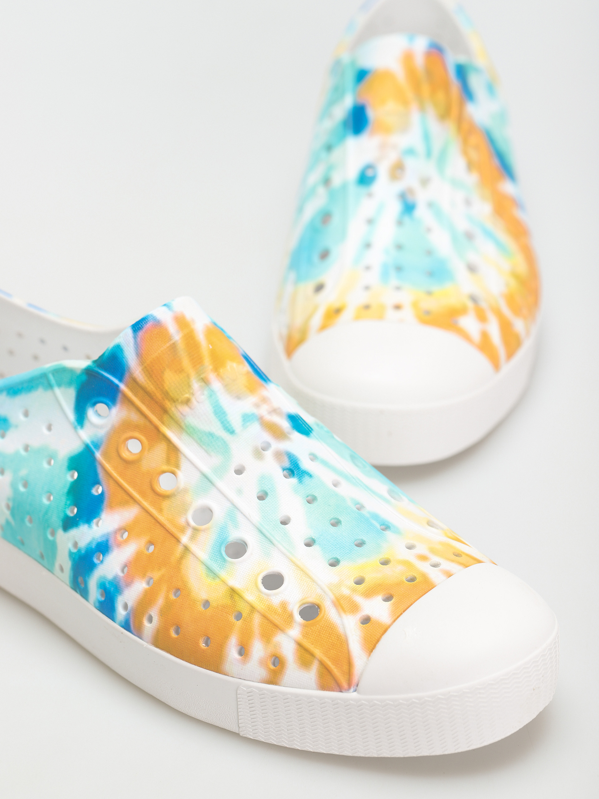Topánky Native Jefferson Print (shell white/shell white/orange tie dye)