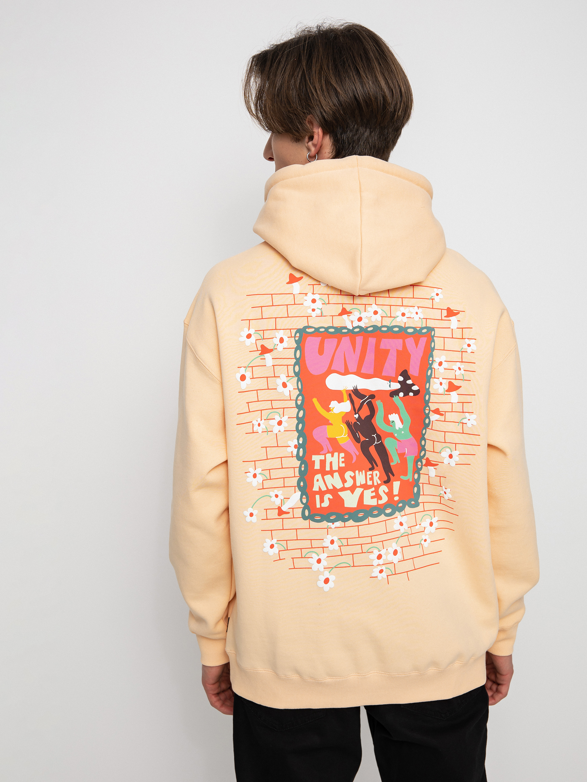 Mikina s kapucňou Volcom Egle Zvirblyte HD (cream blush)