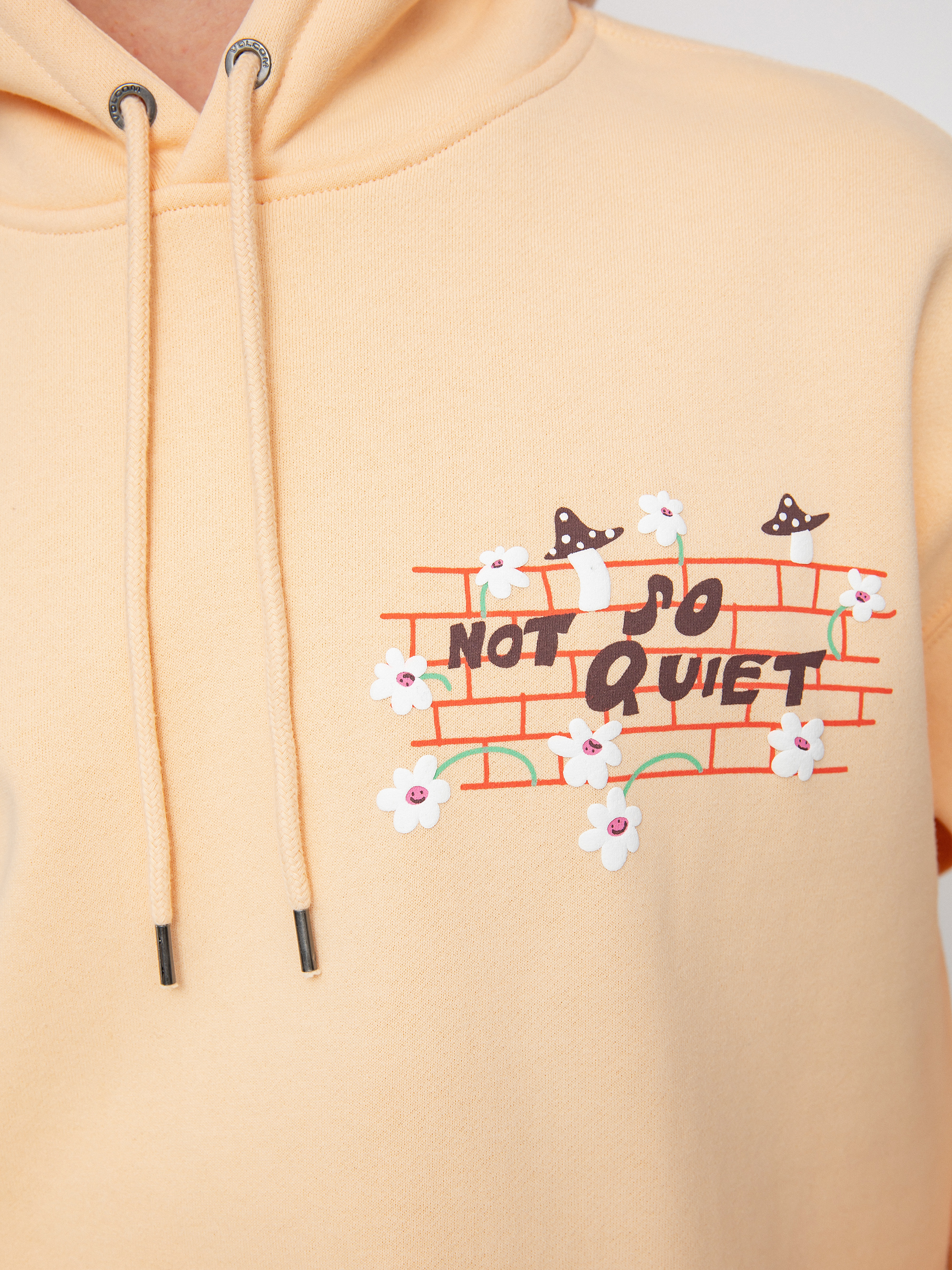 Mikina s kapucňou Volcom Egle Zvirblyte HD (cream blush)