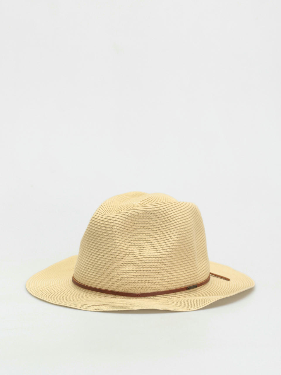 Klobúk Brixton Wesley Straw Packable Fedora (tan)