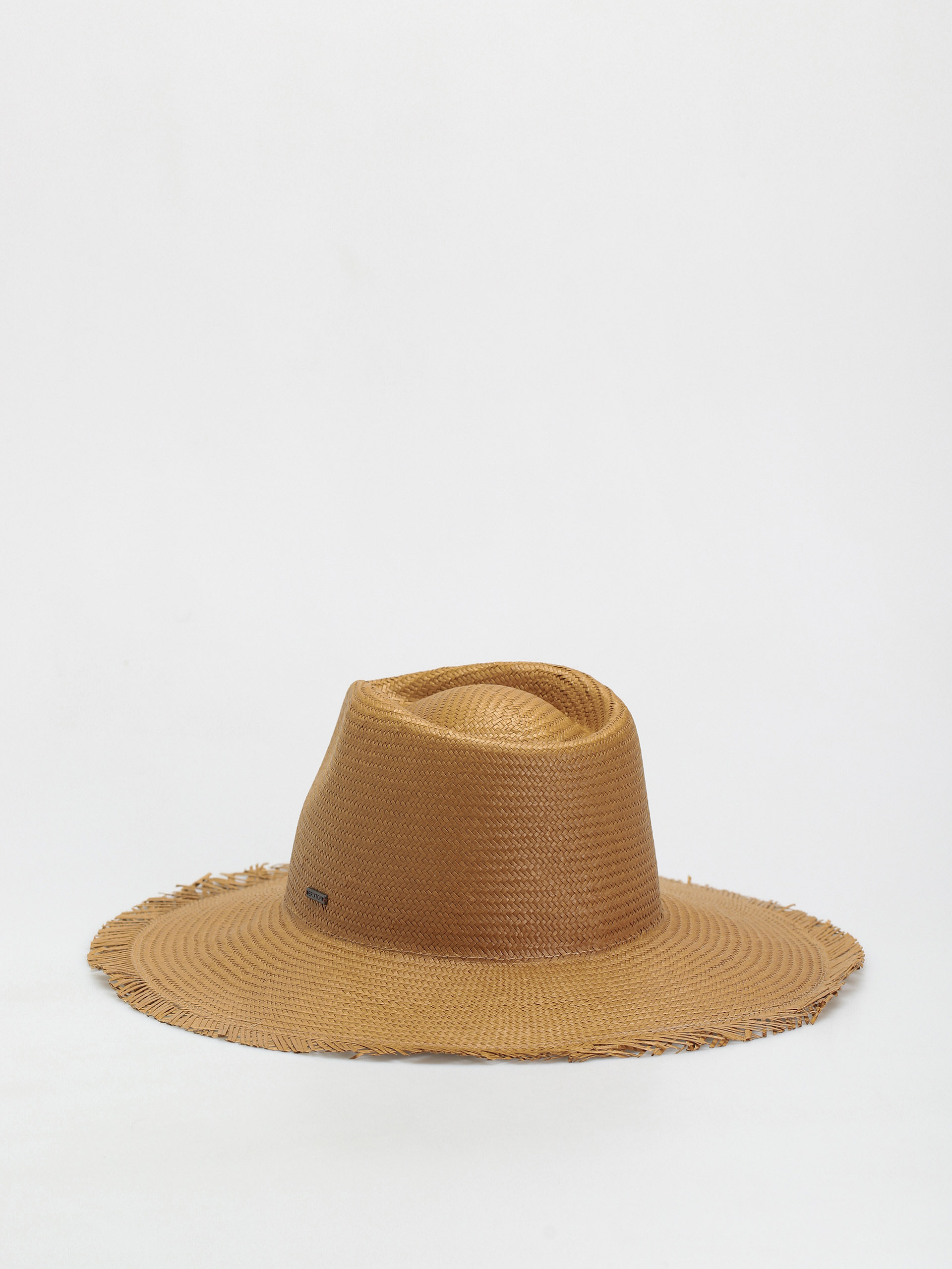 Klobúk Brixton Jo Straw Frayed Fedora (copper)