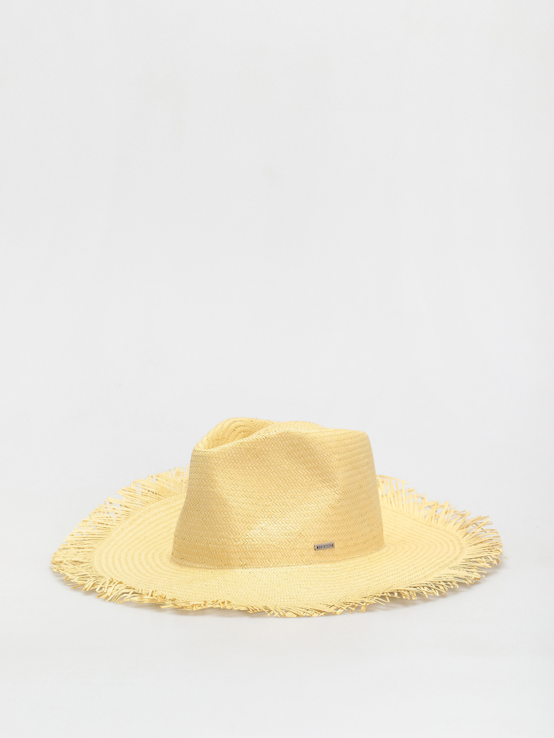 Klobúk Brixton Jo Straw Frayed Fedora (honey)