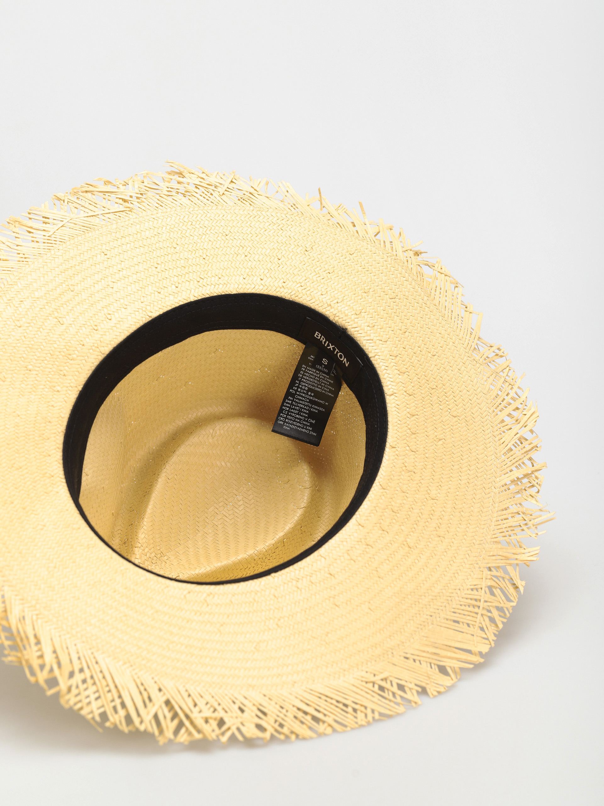 Klobúk Brixton Jo Straw Frayed Fedora (honey)