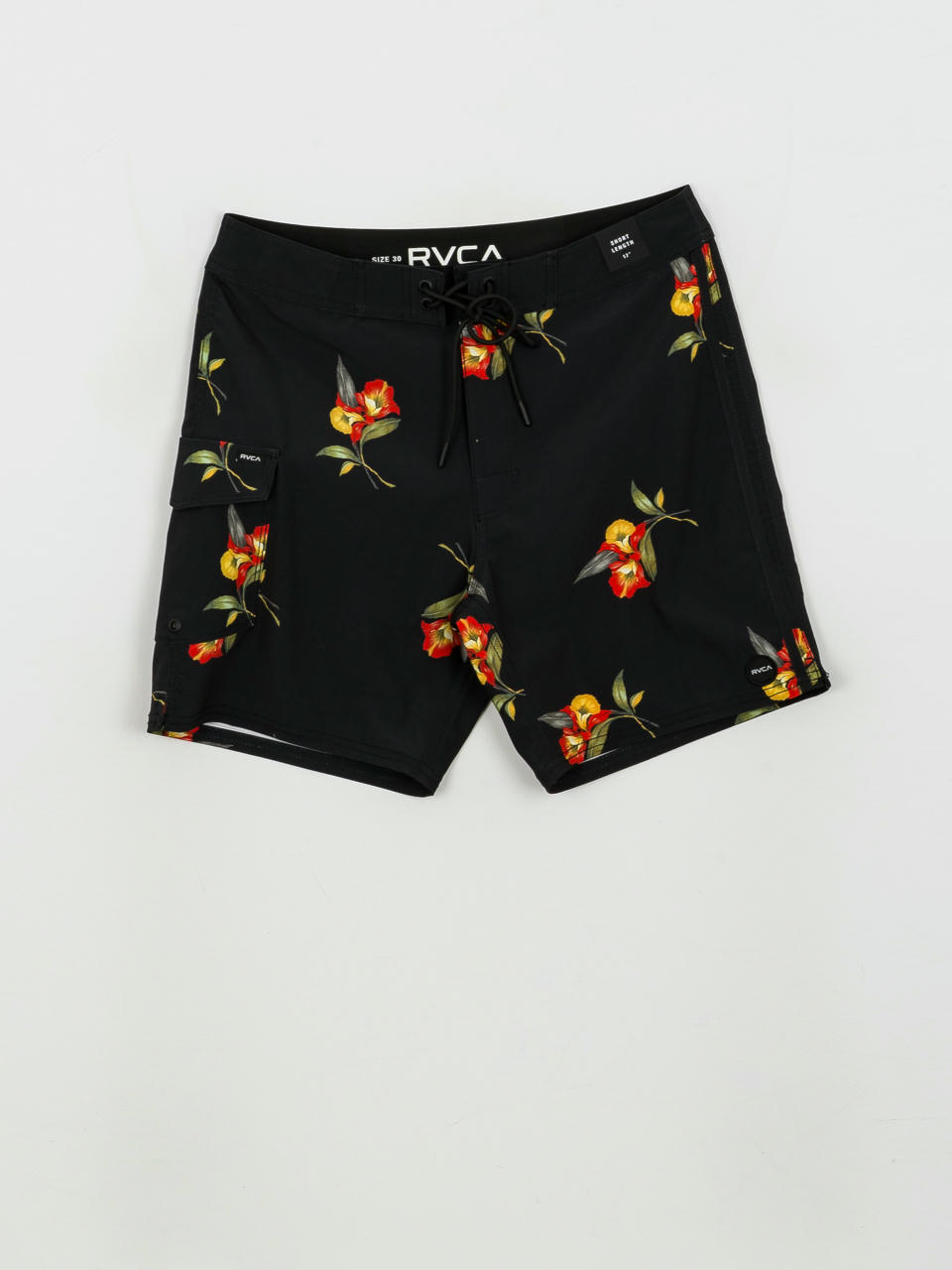 Plážové kraťasy RVCA Restless Trunk (black floral)