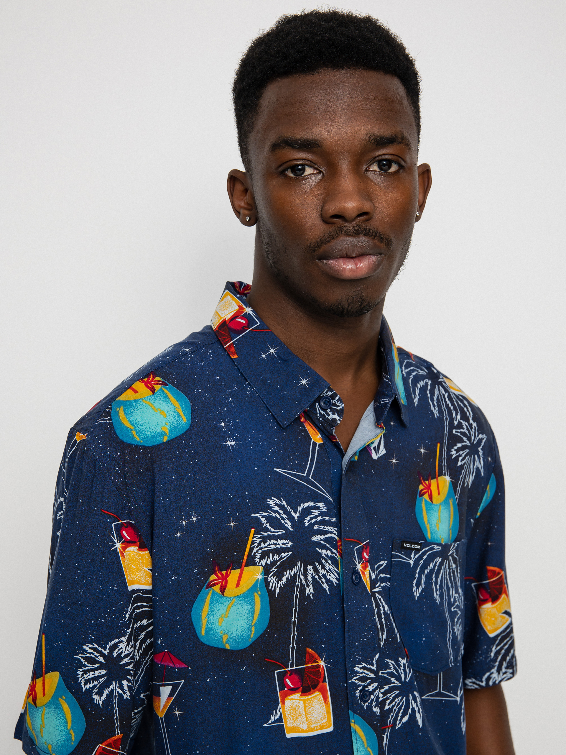 Košeľa Volcom Cosmic Vaca (blueprint)