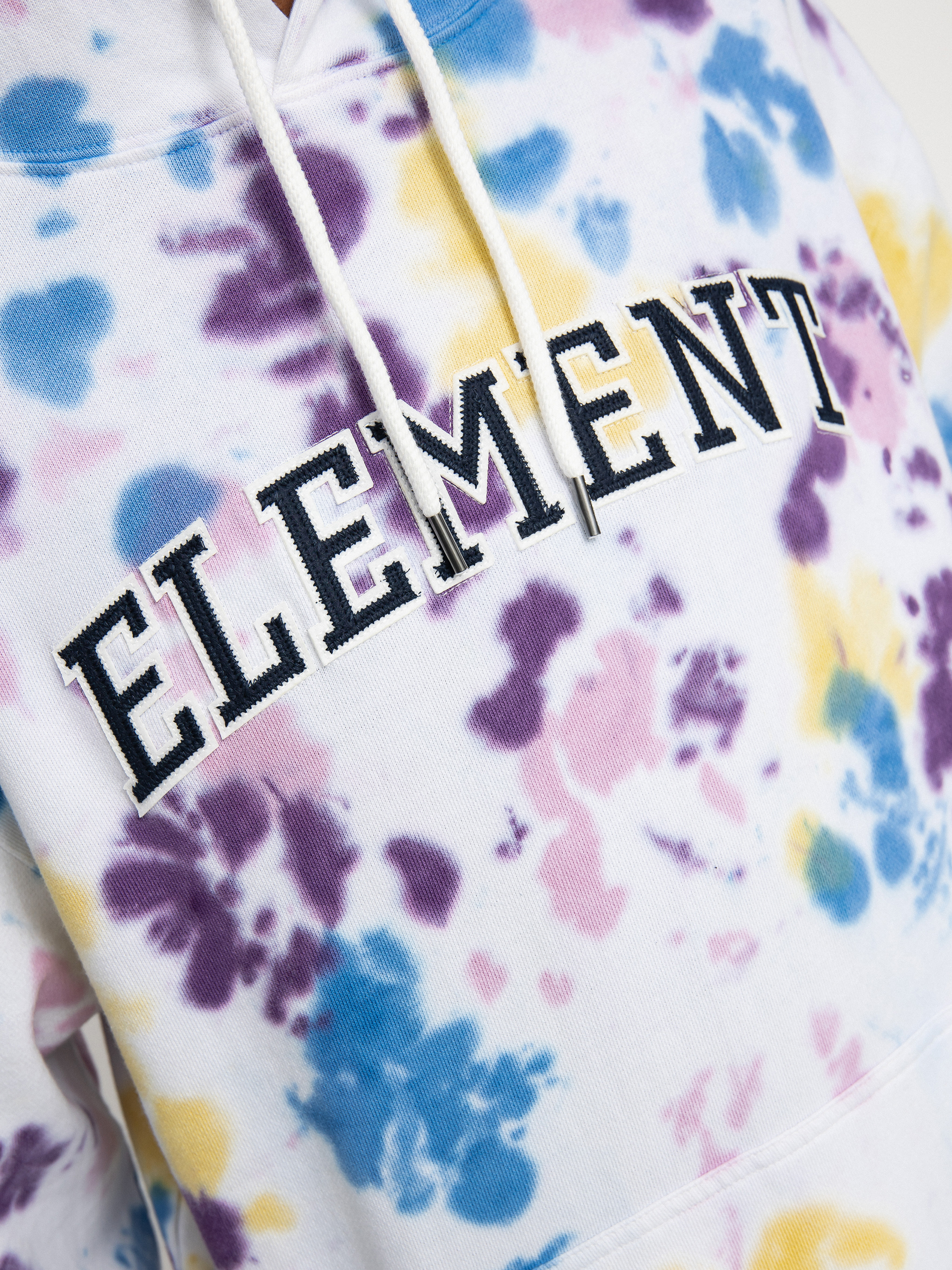 Mikina s kapucňou Element Crossfield Tie Dye HD (light magma)