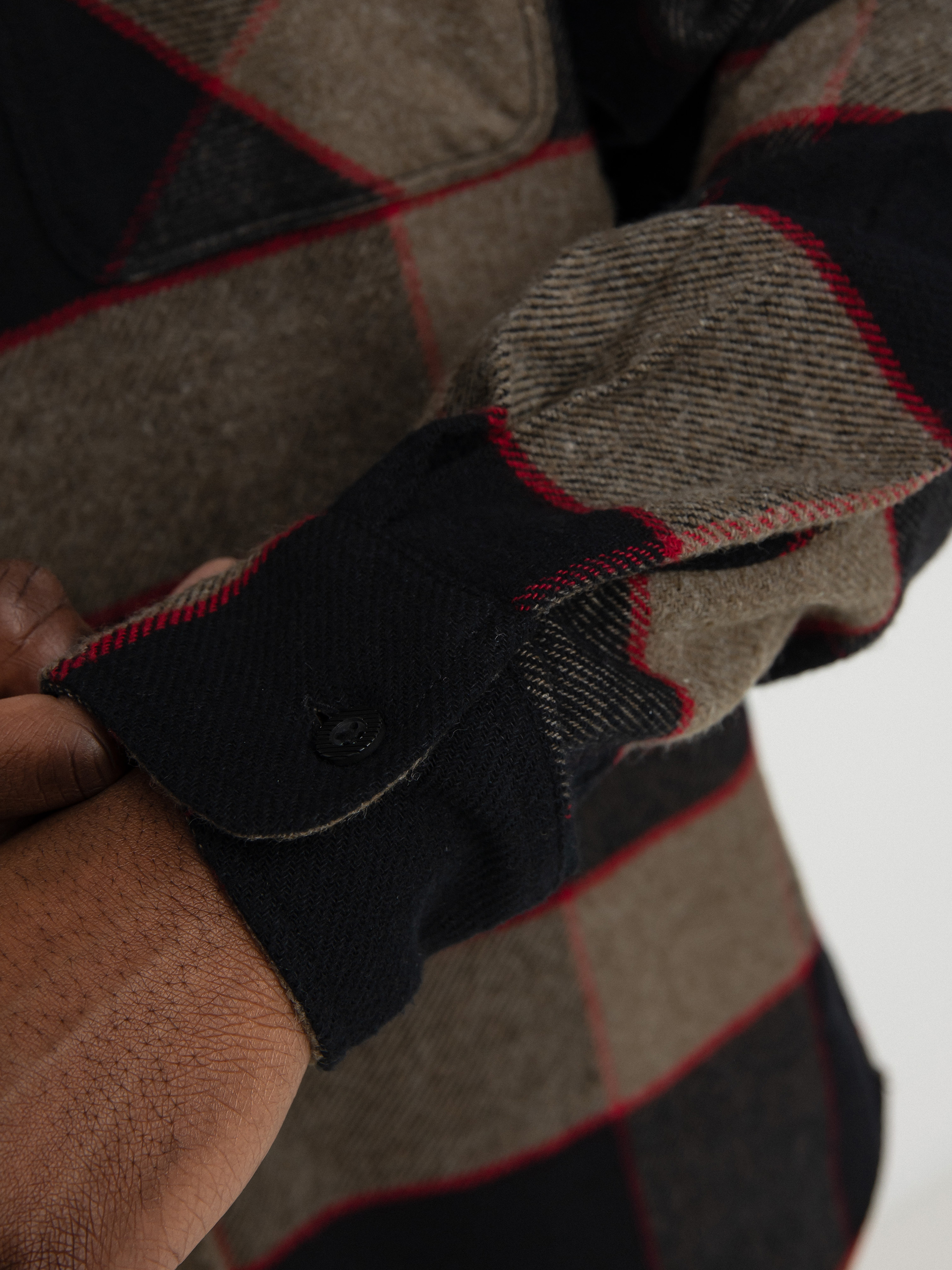 Košeľa Brixton Bowery Flannel Ls (heather grey/charcoal)