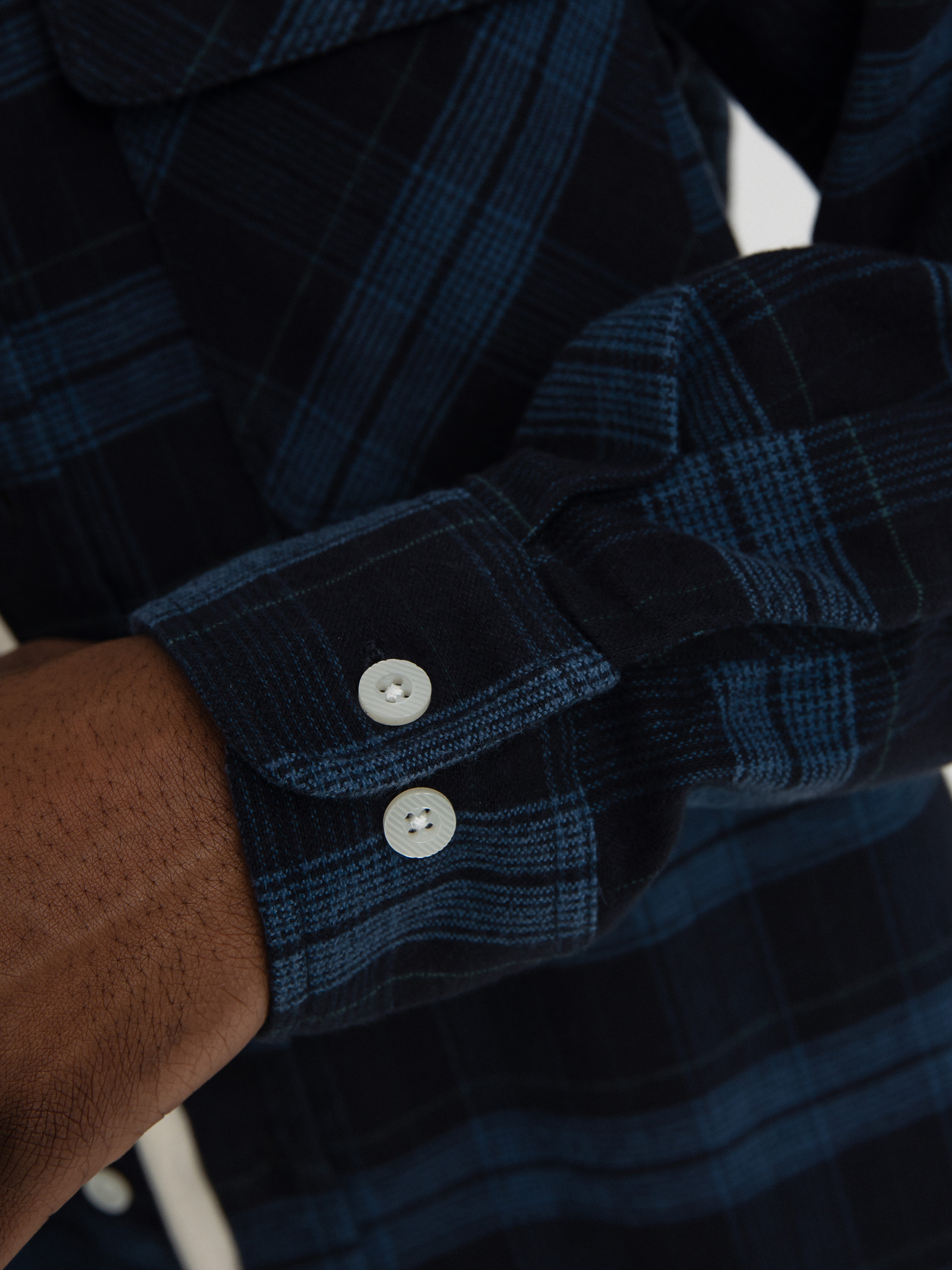 Košeľa Brixton Bowery Stretch Flannel Ls (navy)