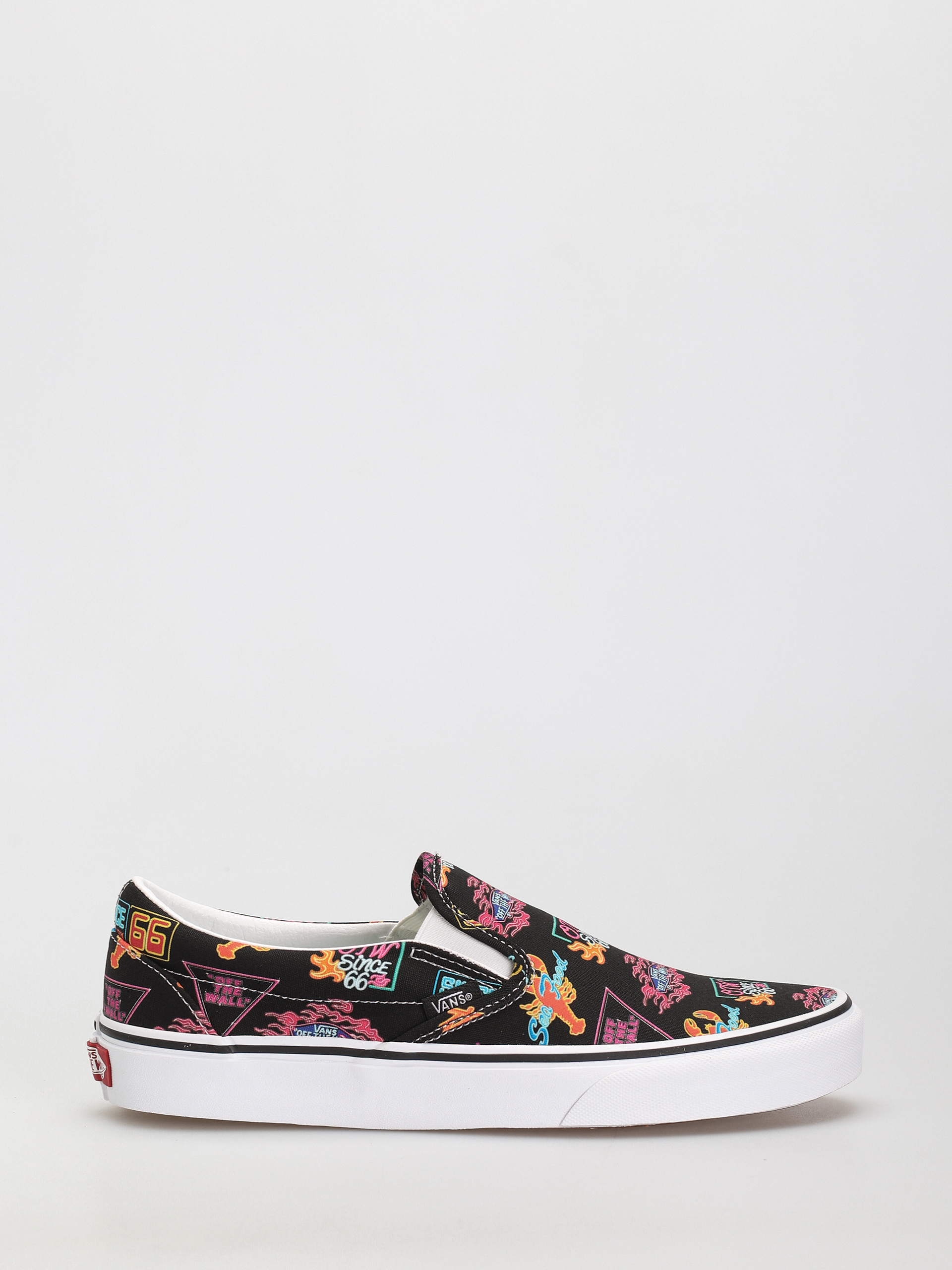 Topánky Vans Classic Slip On (vans market/black/neon)