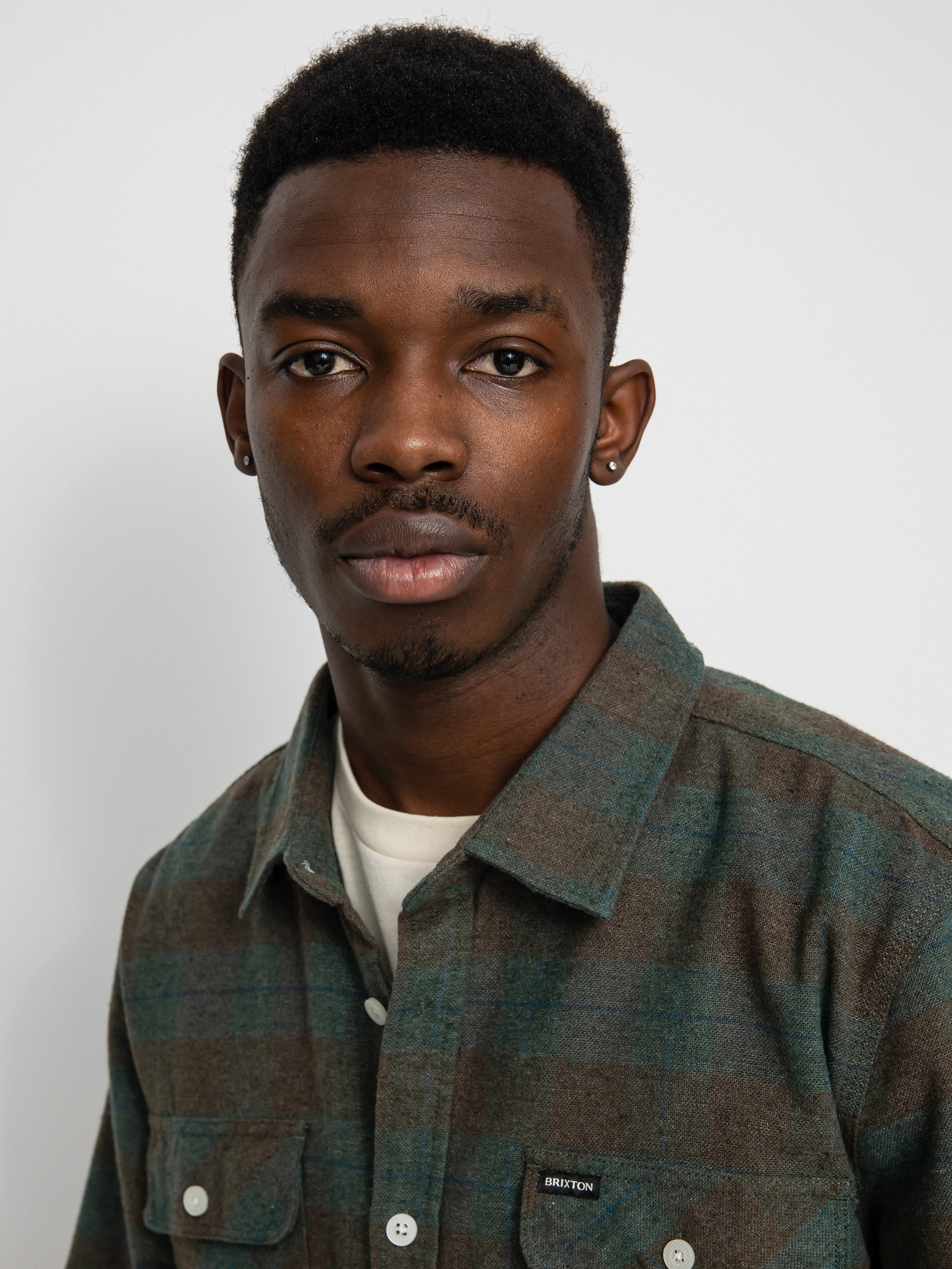 Košeľa Brixton Bowery Flannel Ls (ocean)