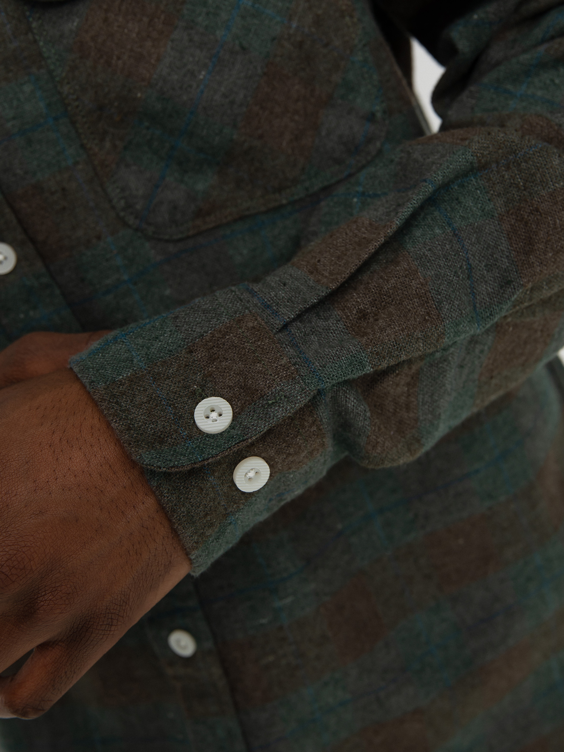 Košeľa Brixton Bowery Flannel Ls (ocean)