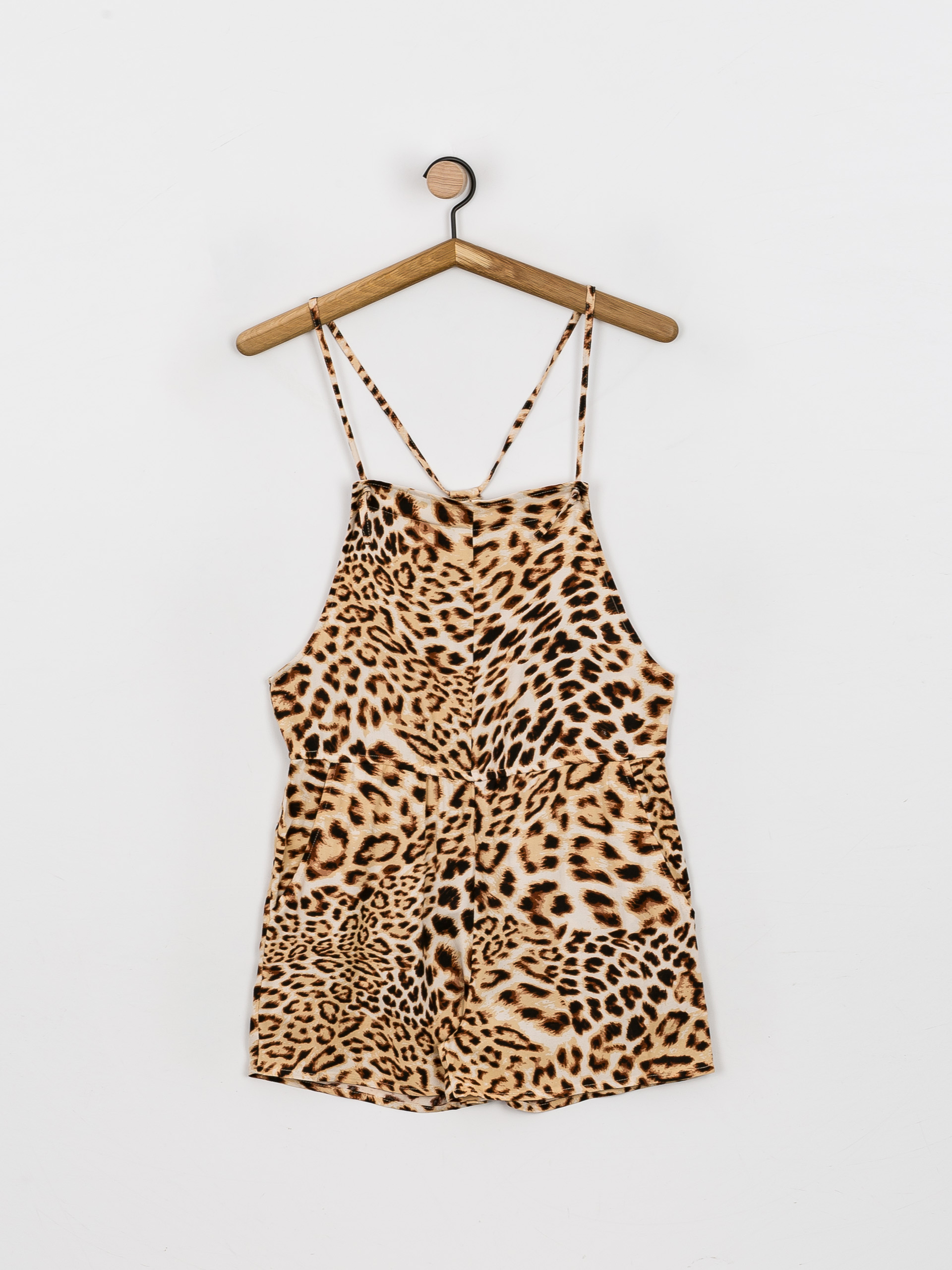 Dámsky Nohavice na traky RVCA Laidback Romper (light brown)