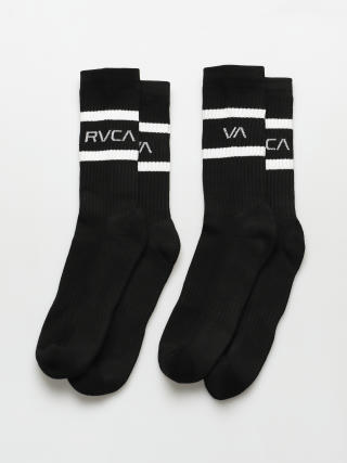 Ponožky RVCA 2 Pk Striped Crew (black)