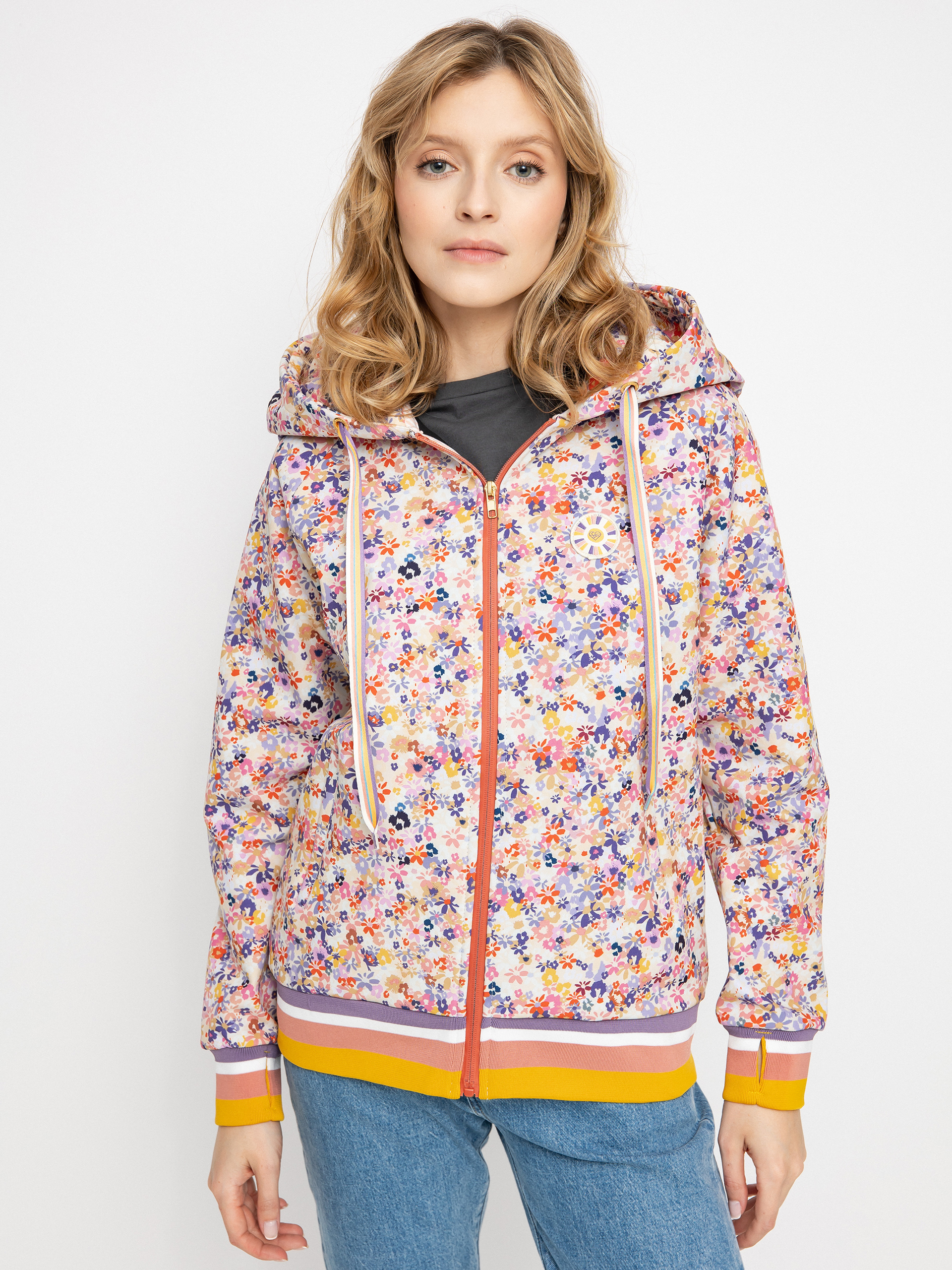 Mikina s kapucňou Femi Stories Wave ZHD Wmn (hmdw)