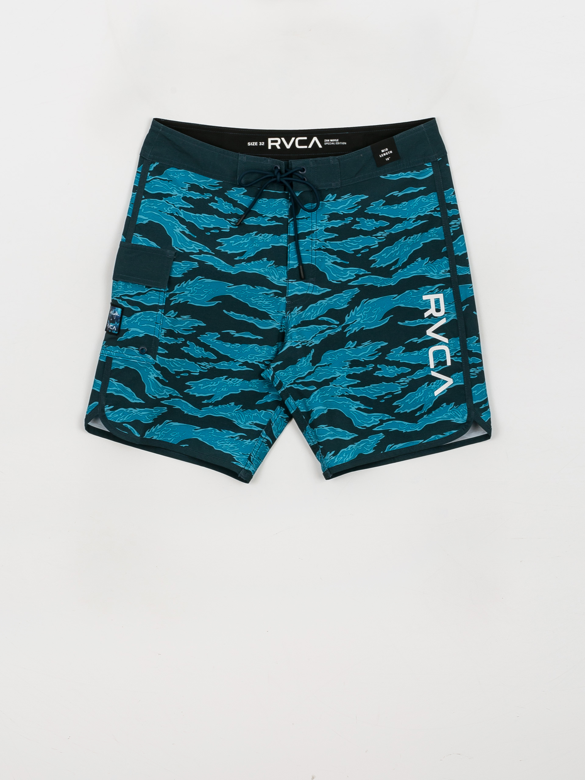 Plážové kraťasy RVCA Zak Noyle Eastern Trunk (blue camo)