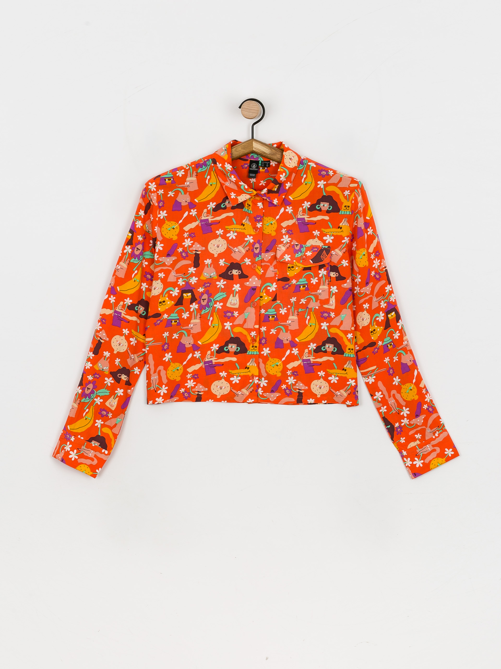 Košeľa Volcom Egle Zvirblyte Woven Wmn (living coral)
